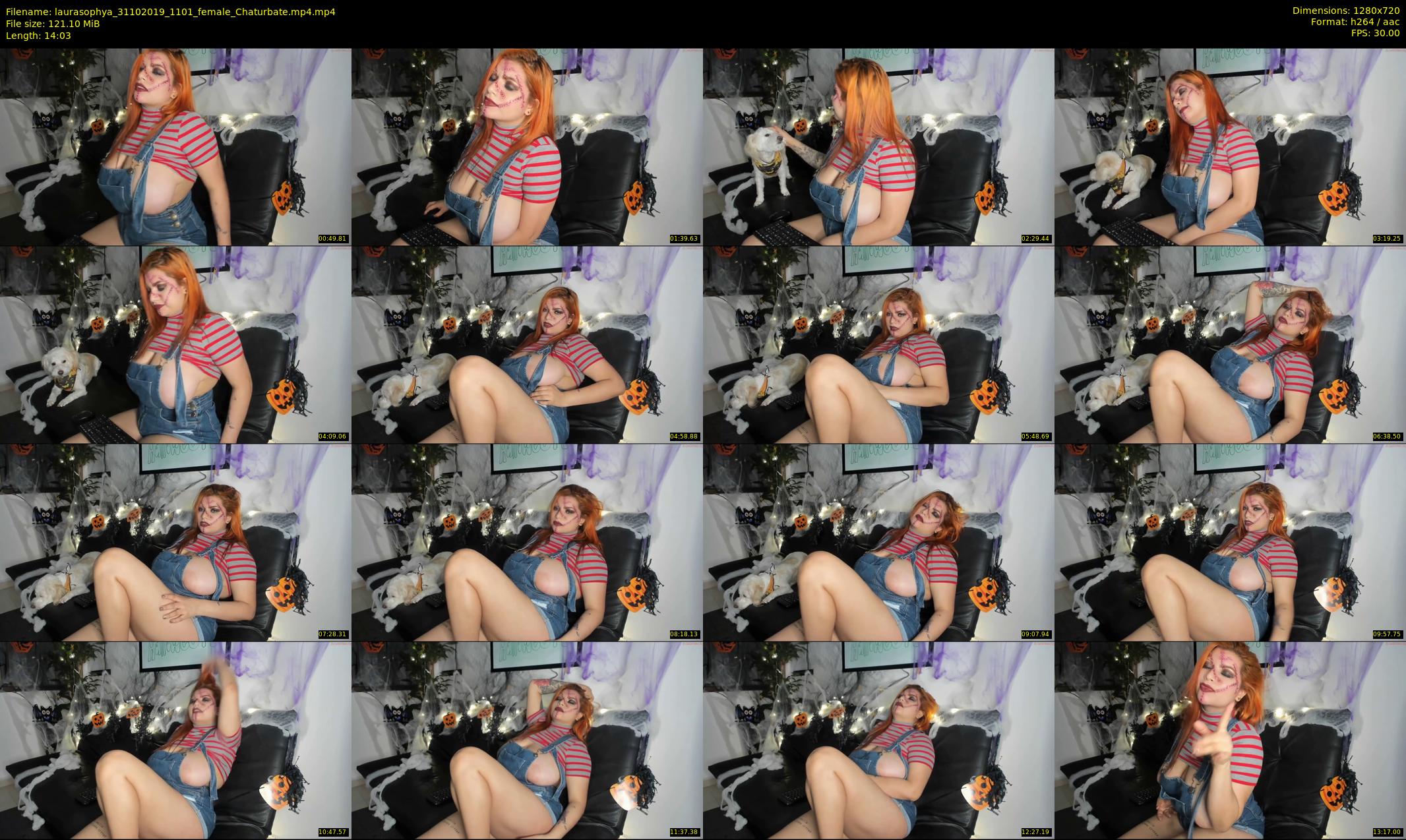 laurasophya — 15 minute Chaturbate female cam show recording, 720p, Oct 31, 2019