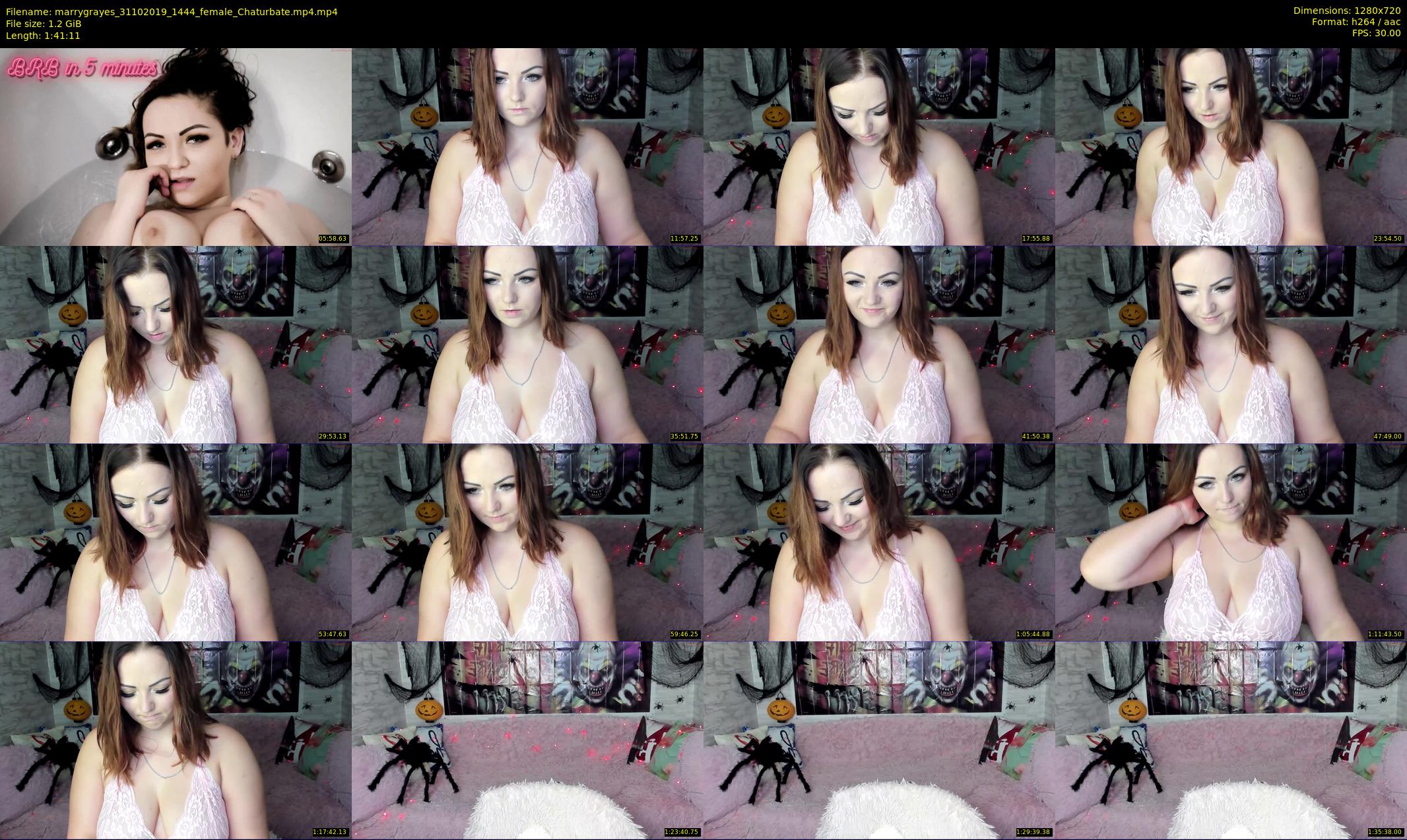 marrygrayes — 102 minute Chaturbate female cam show recording, 720p, Oct 31, 2019