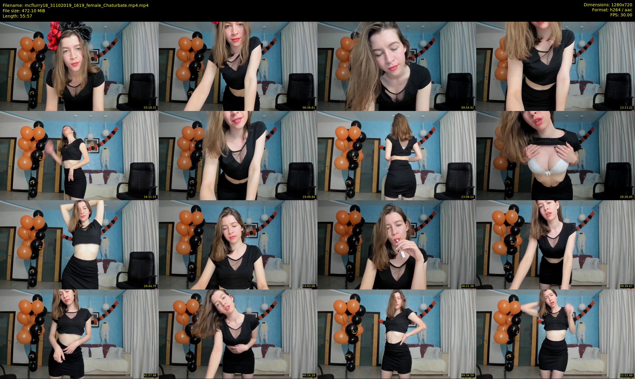 mcflurry18 — 56 minute Chaturbate female cam show recording, 720p, Oct 31, 2019