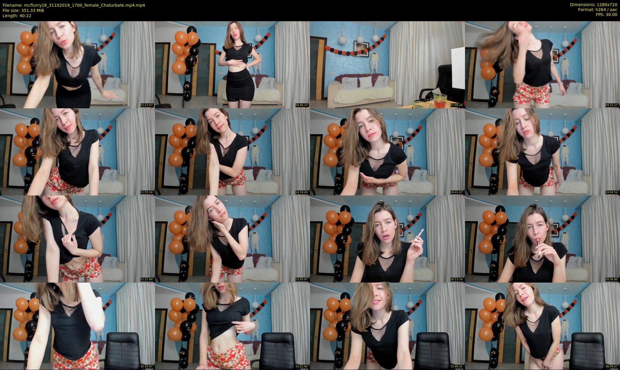mcflurry18 — 41 minute Chaturbate female cam show recording, 720p, Oct 31, 2019