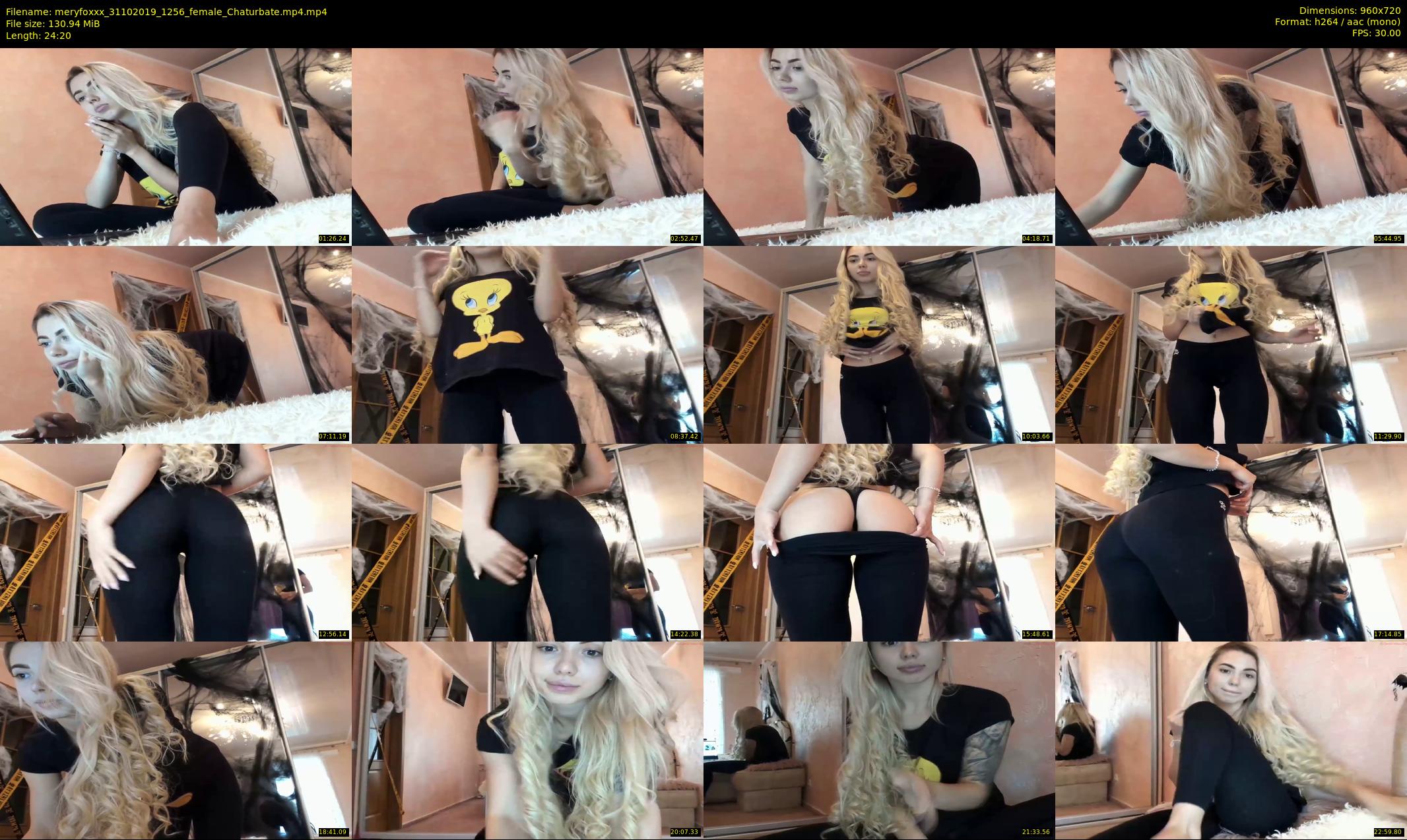 meryfoxxx — 25 minute Chaturbate female cam show recording, 720p, Oct 31, 2019