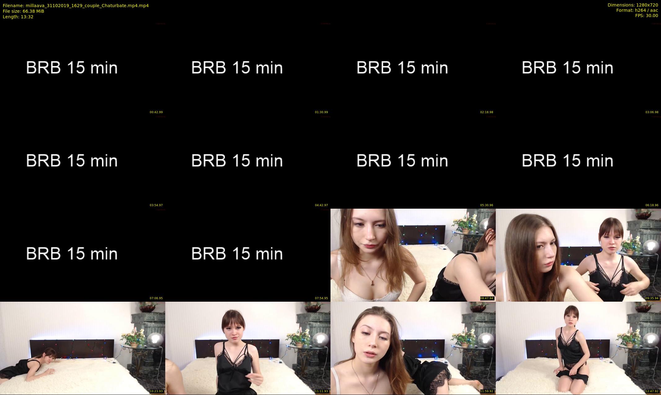 millaava — 14 minute Chaturbate female cam show recording, 720p, Oct 31, 2019