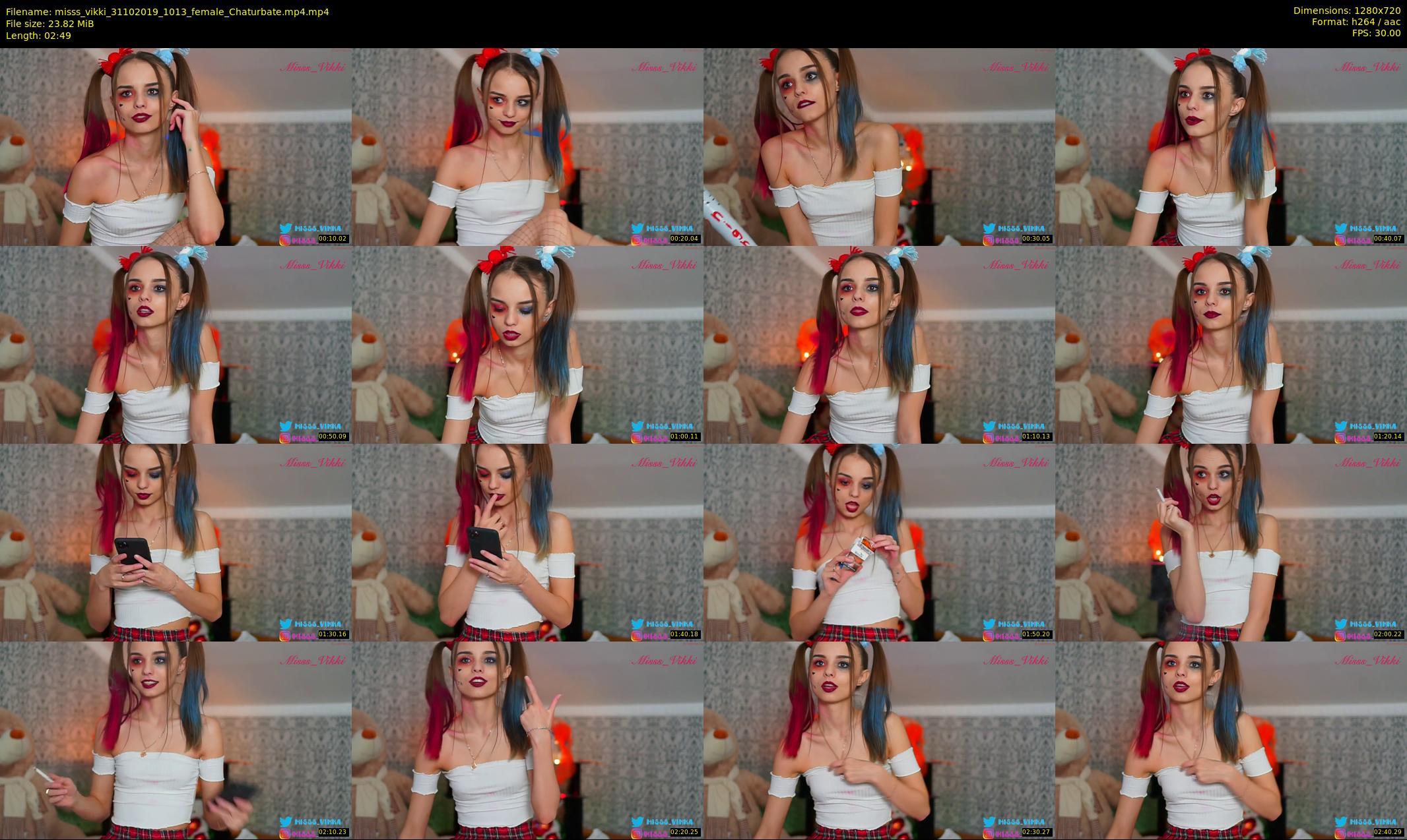 misss_vikki — 3 minute Chaturbate female cam show recording, 720p, Oct 31, 2019