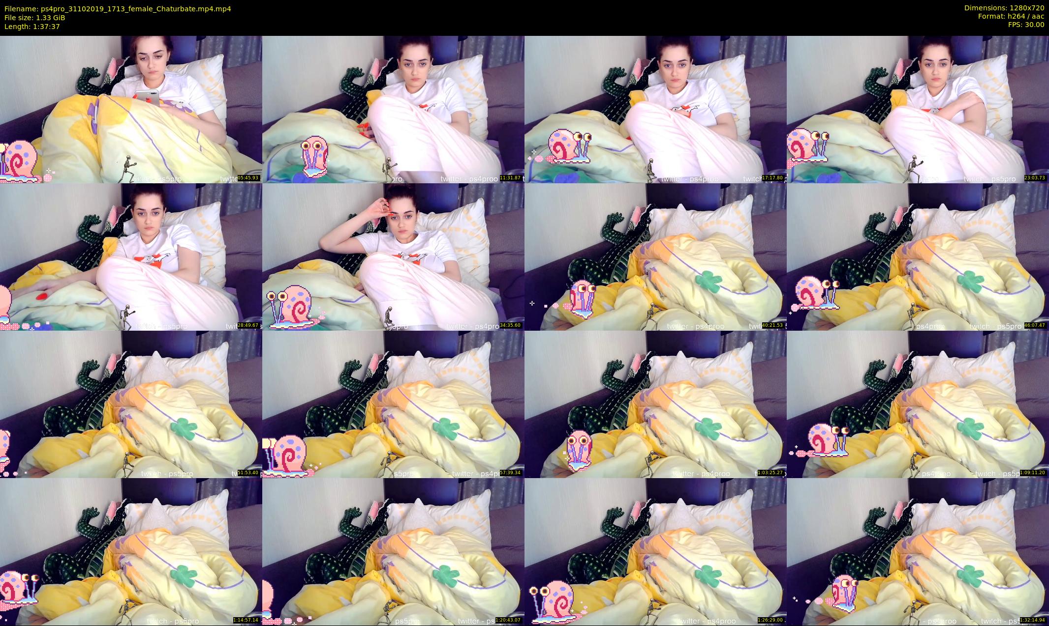 ps4pro — 98 minute Chaturbate female cam show recording, 720p, Oct 31, 2019