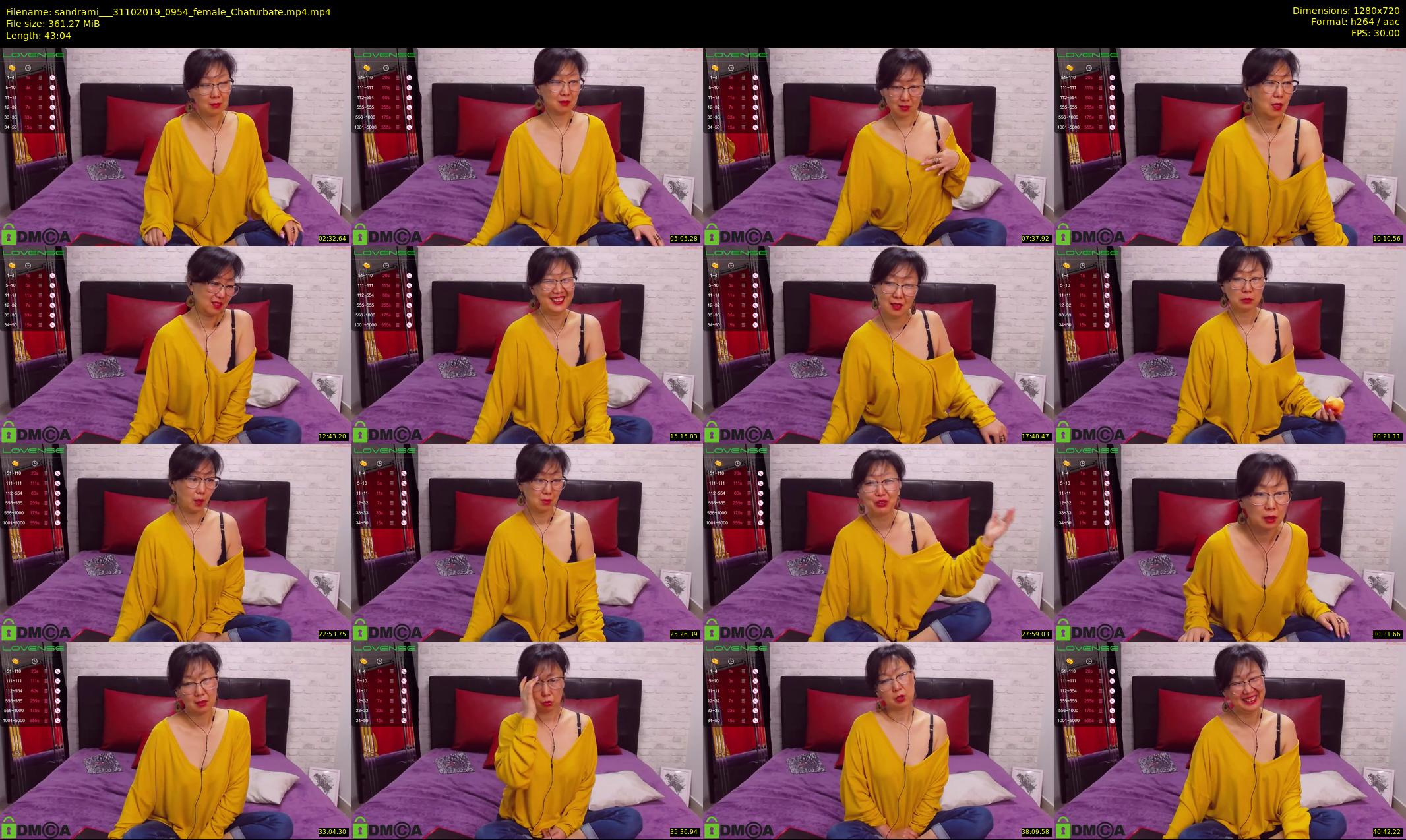 sandrami__ — 44 minute Chaturbate female cam show recording, 720p, Oct 31, 2019