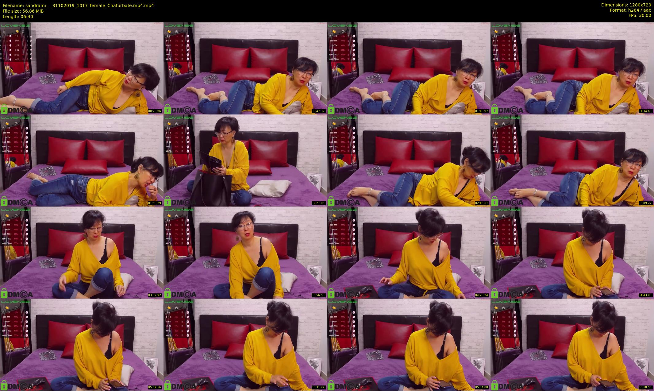 sandrami__ — 7 minute Chaturbate female cam show recording, 720p, Oct 31, 2019