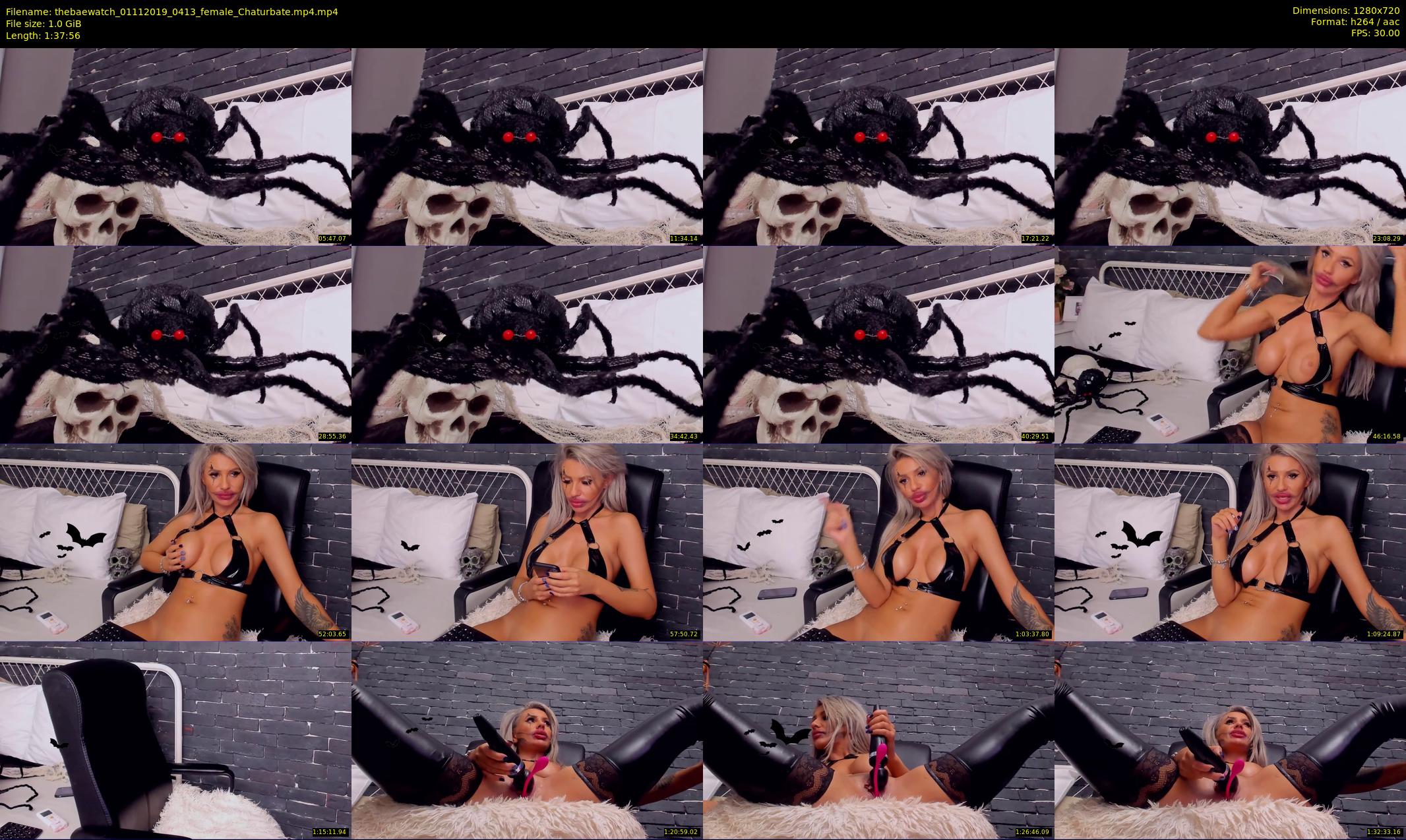 thebaewatch — 98 minute Chaturbate female cam show recording, 720p, Nov 1, 2019
