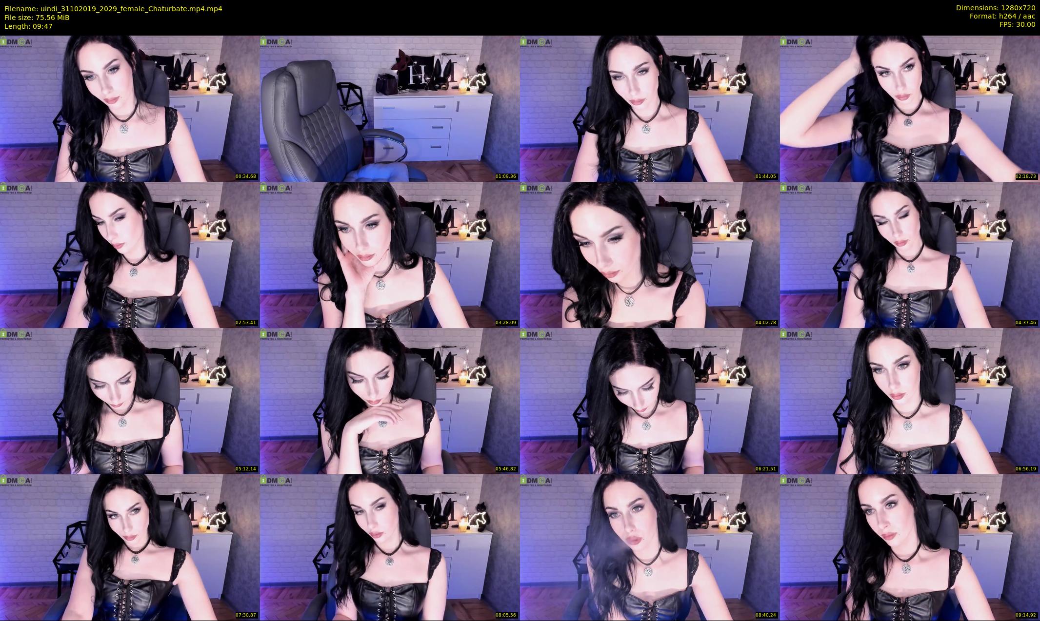 uindi — 10 minute Chaturbate female cam show recording, 720p, Oct 31, 2019