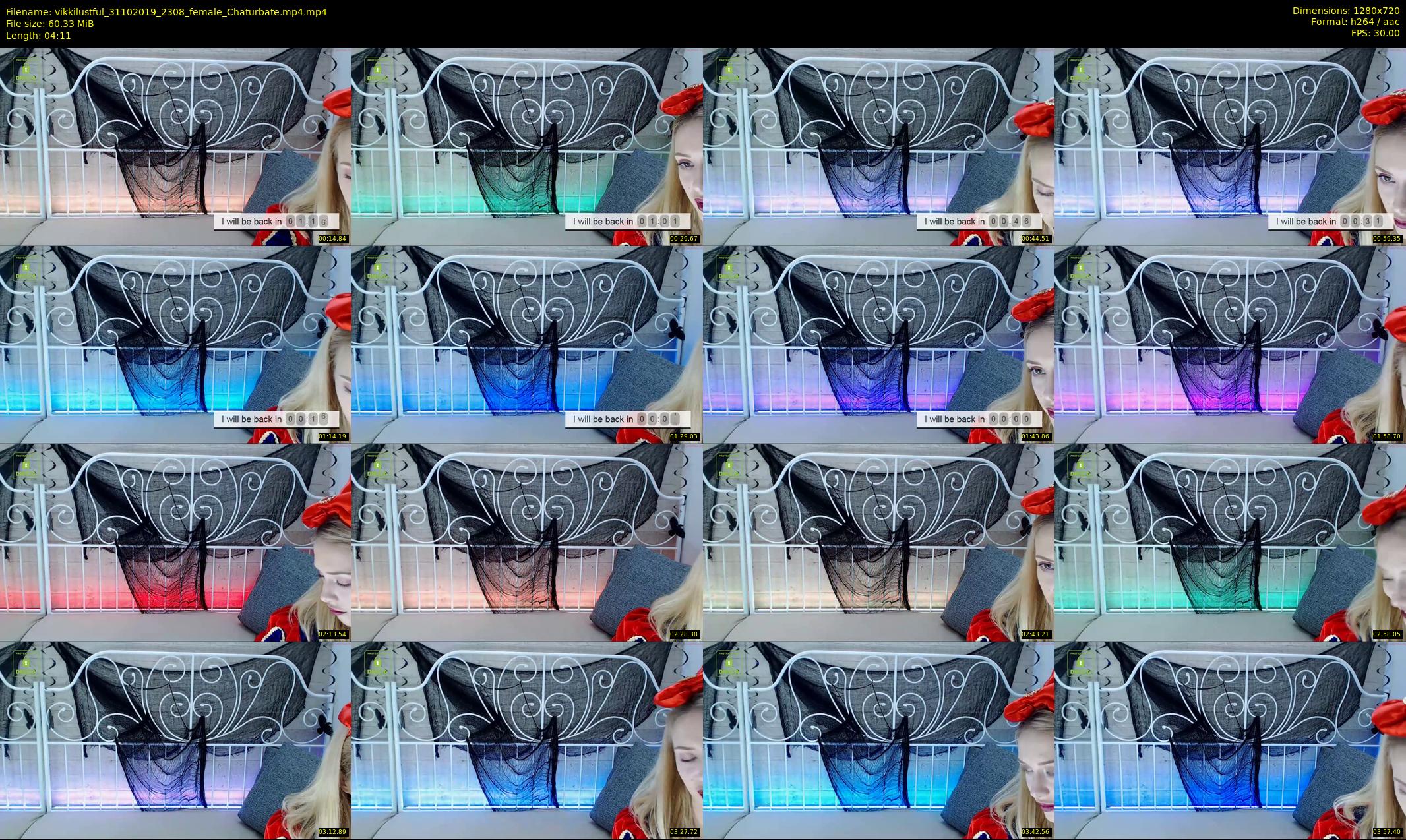 vikkilustful — 5 minute Chaturbate female cam show recording, 720p, Oct 31, 2019