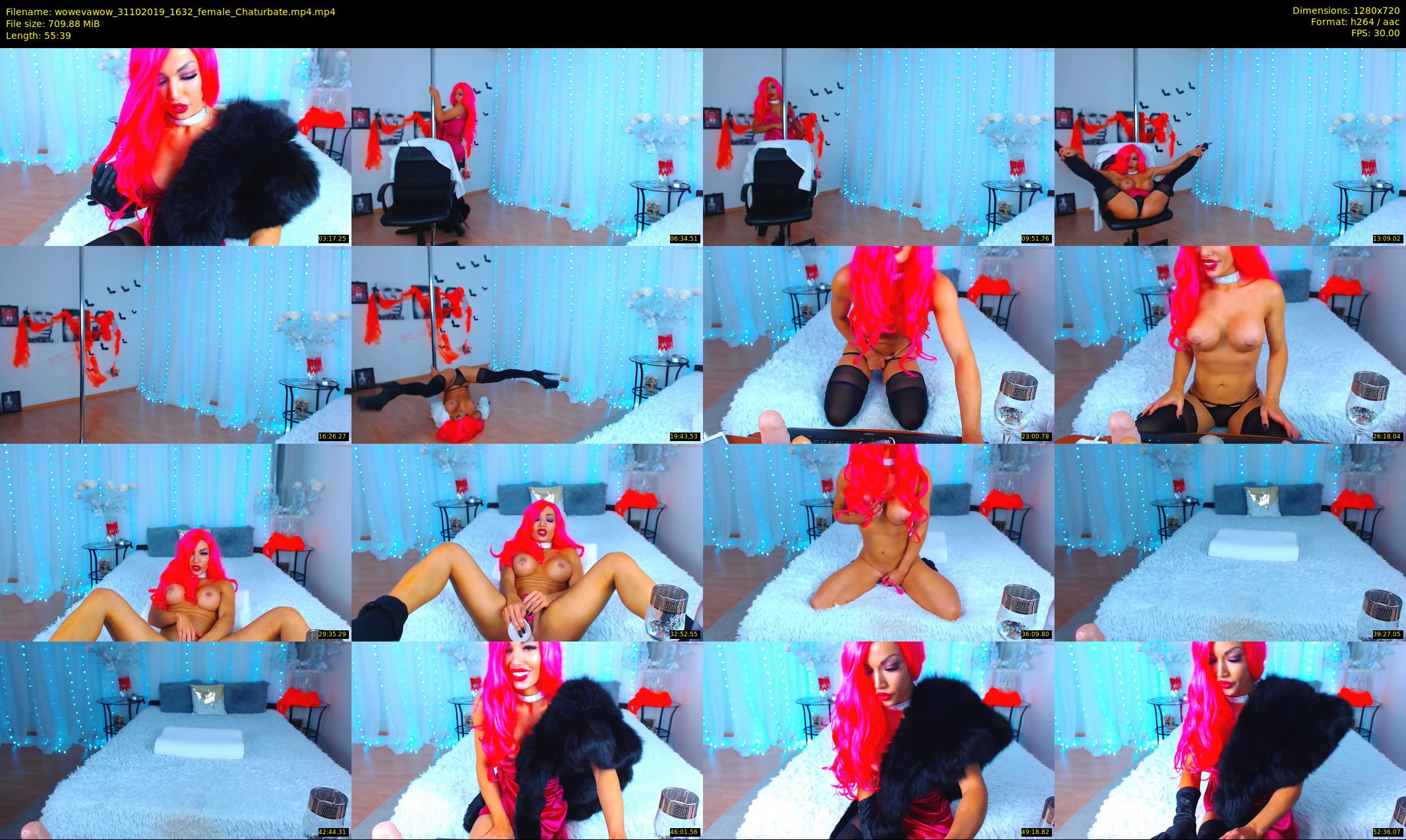 wowevawow — 56 minute Chaturbate female cam show recording, 720p, Oct 31, 2019