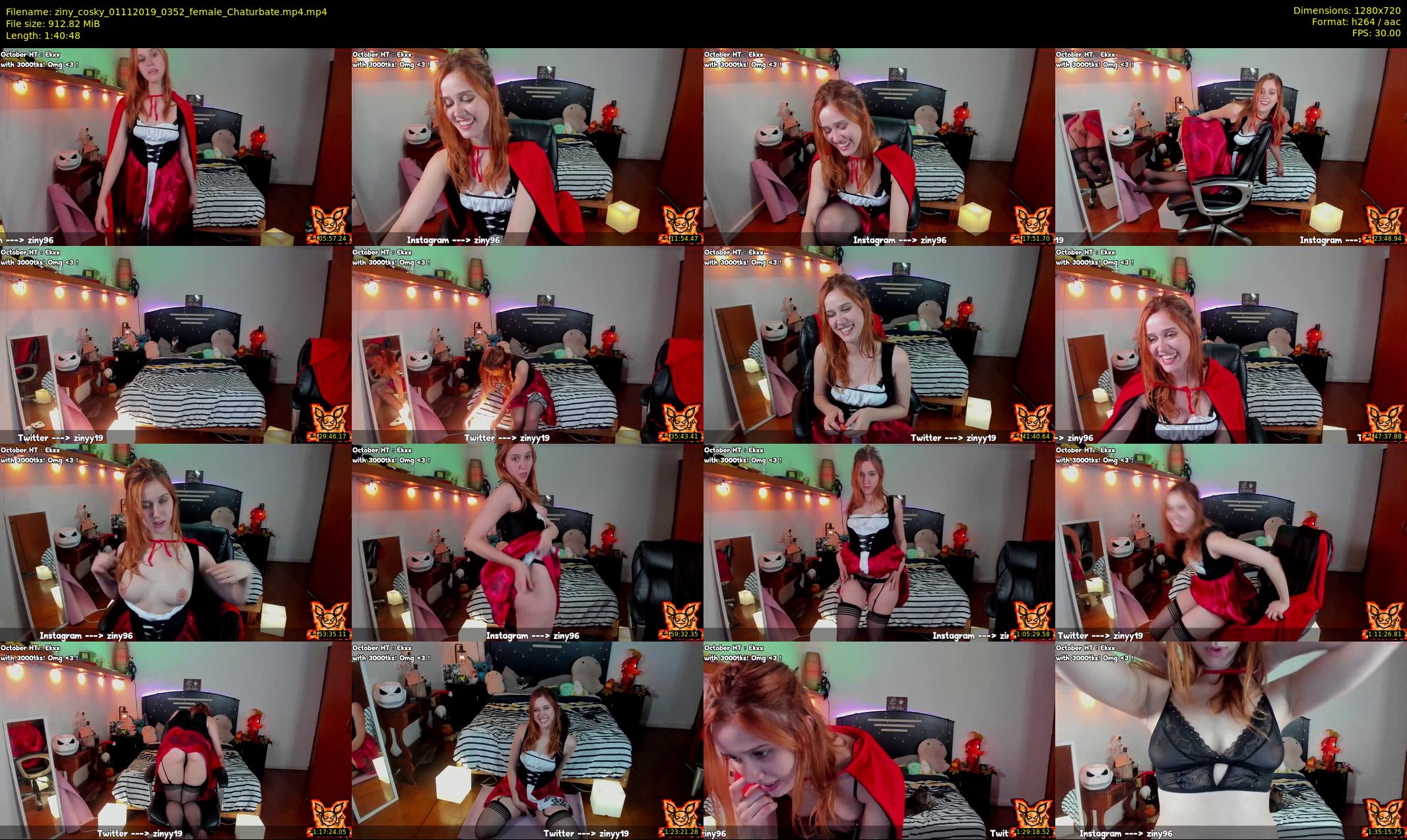 ziny_cosky — 101 minute Chaturbate female cam show recording, 720p, Nov 1, 2019