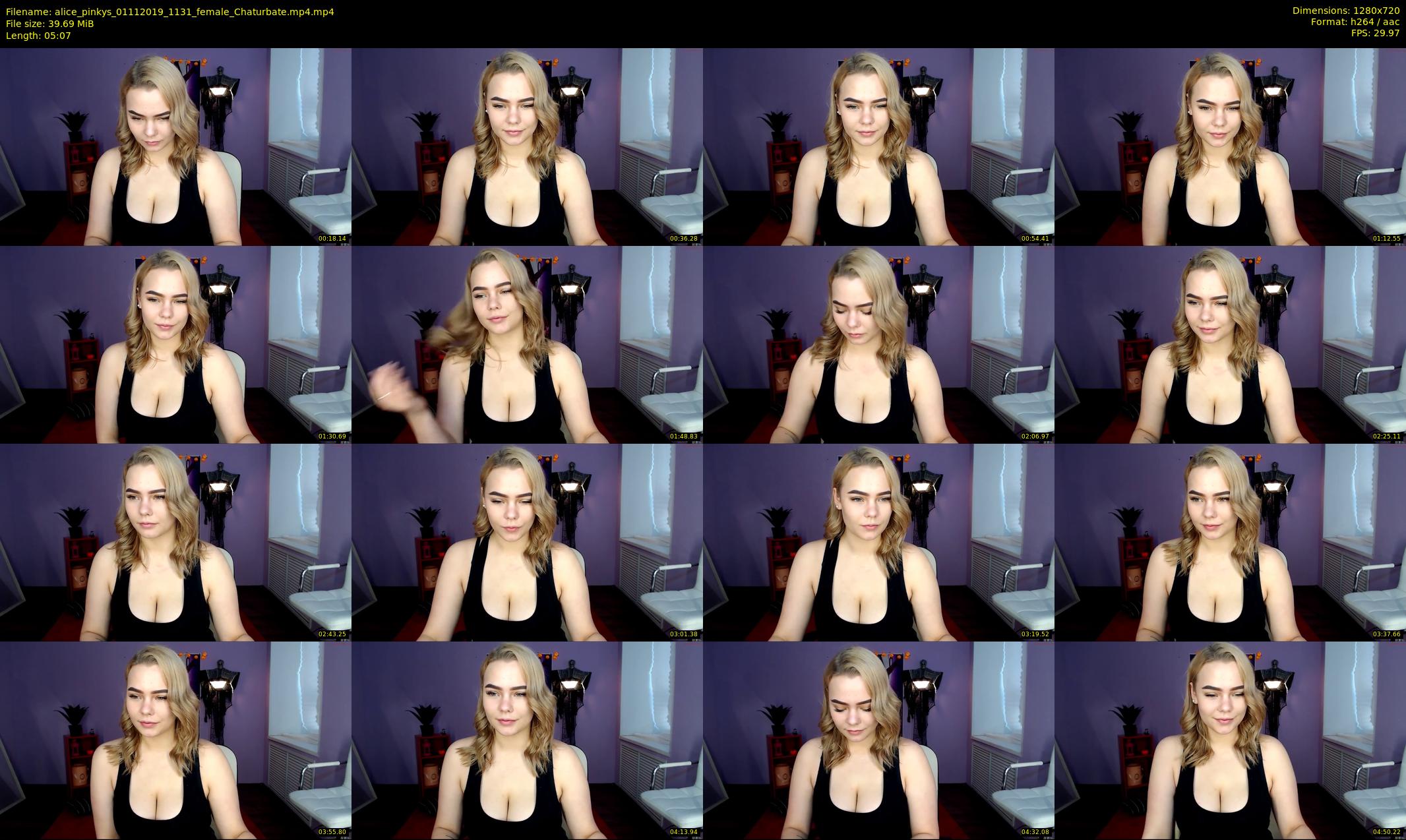 alice_pinkys — 6 minute Chaturbate female cam show recording, 720p, Nov 1, 2019