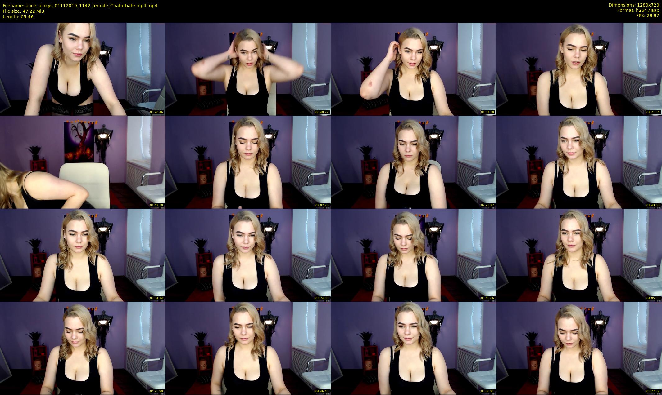 alice_pinkys — 6 minute Chaturbate female cam show recording, 720p, Nov 1, 2019