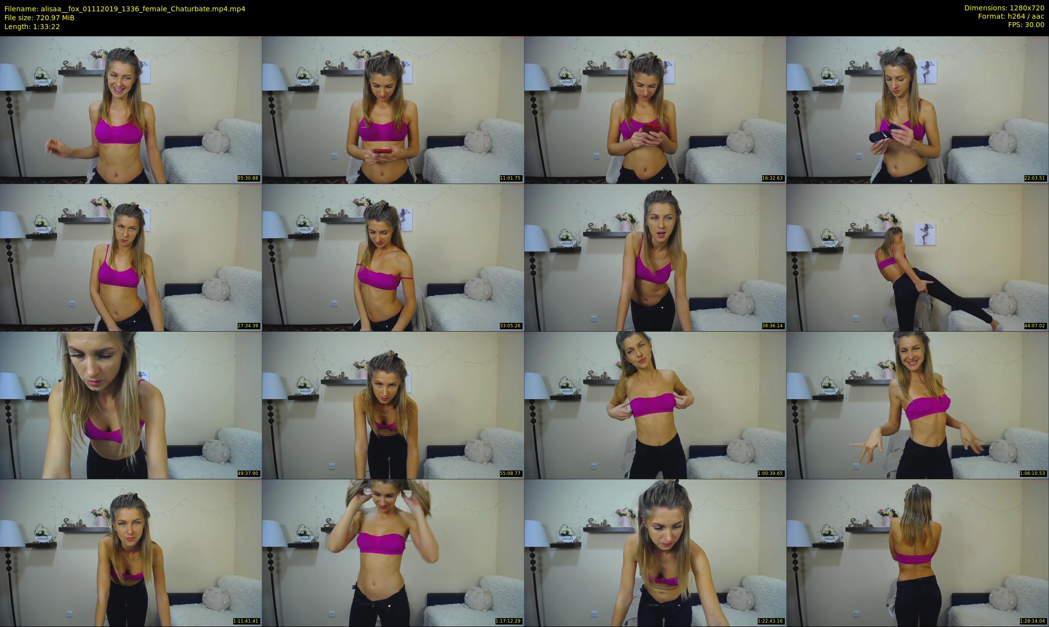 alisaa__fox — 94 minute Chaturbate female cam show recording, 720p, Nov 1, 2019