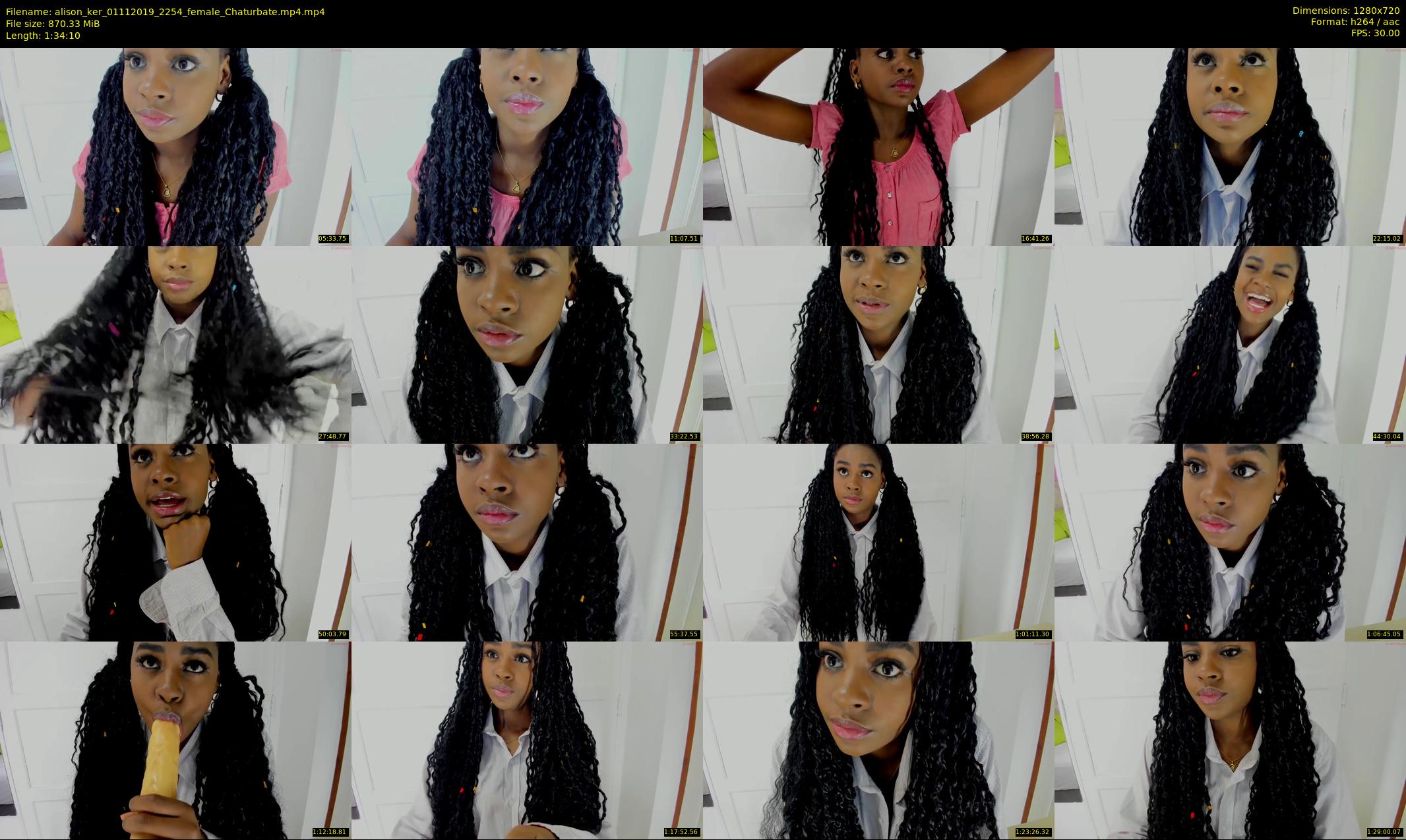 alison_ker — 95 minute Chaturbate female cam show recording, 720p, Nov 1, 2019