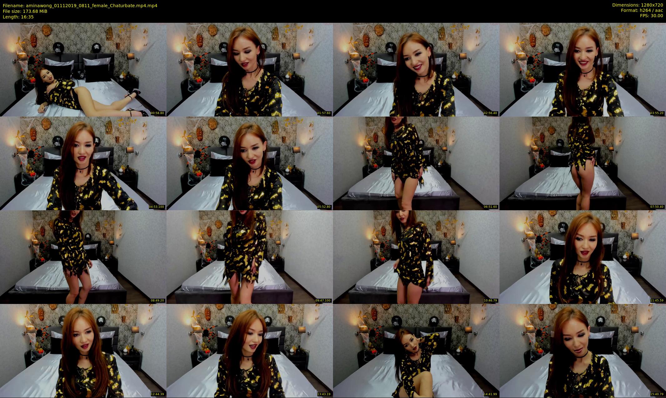 aminawong — 17 minute Chaturbate female cam show recording, 720p, Nov 1, 2019