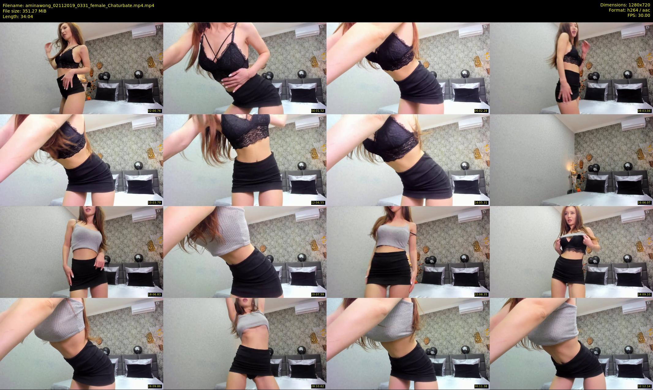 aminawong — 35 minute Chaturbate female cam show recording, 720p, Nov 2, 2019