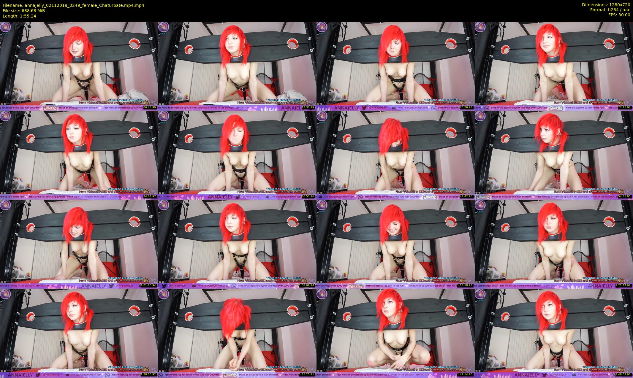 annajelly — 116 minute Chaturbate couple cam show recording, 720p, Nov 2, 2019