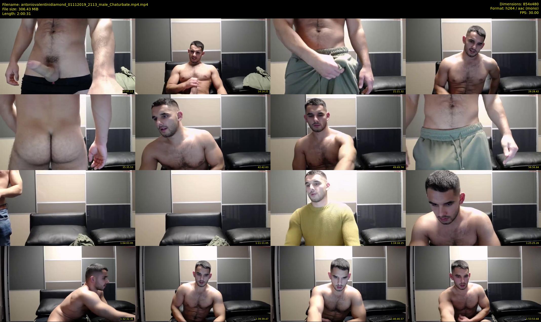 antoniovalentinidiamond — 121 minute Chaturbate male cam show recording, 480p, Nov 1, 2019