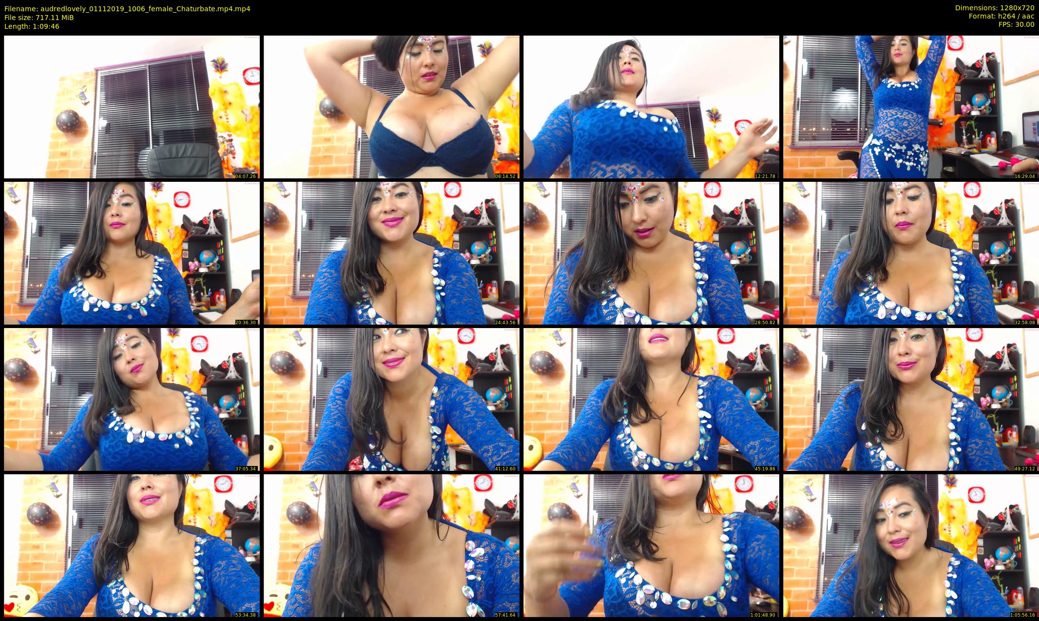 audredlovely — 70 minute Chaturbate female cam show recording, 720p, Nov 1, 2019