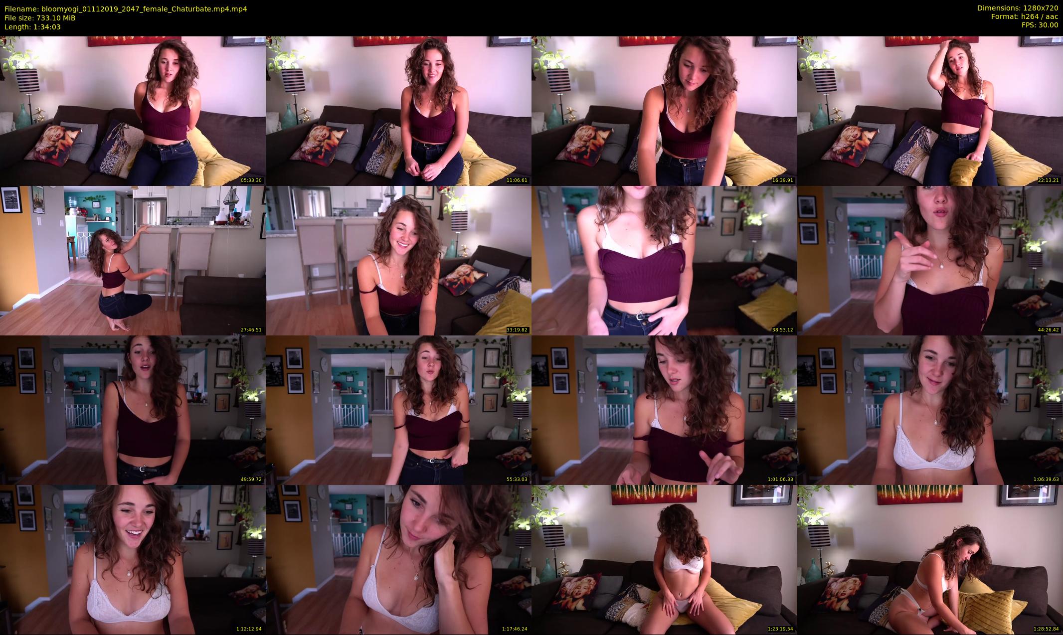 bloomyogi — 95 minute Chaturbate female cam show recording, 720p, Nov 1, 2019