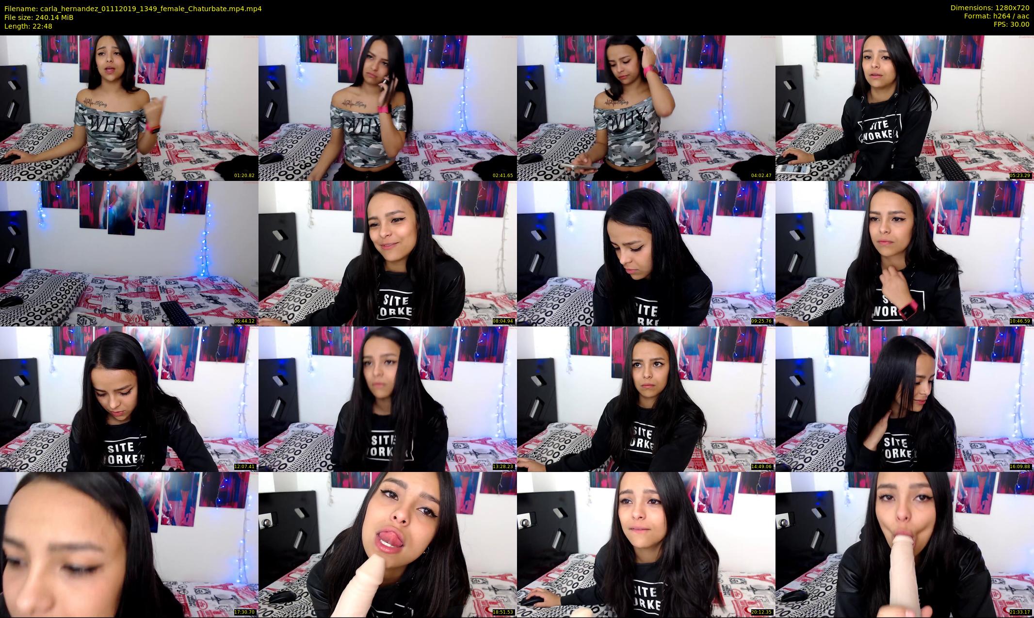 carla_hernandez — 23 minute Chaturbate female cam show recording, 720p, Nov 1, 2019