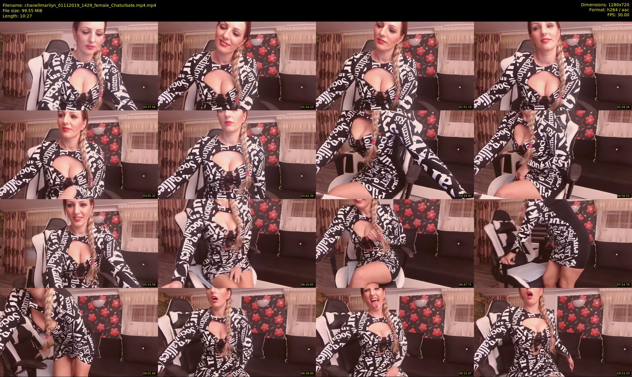 chanellmarilyn — 11 minute Chaturbate female cam show recording, 720p, Nov 1, 2019
