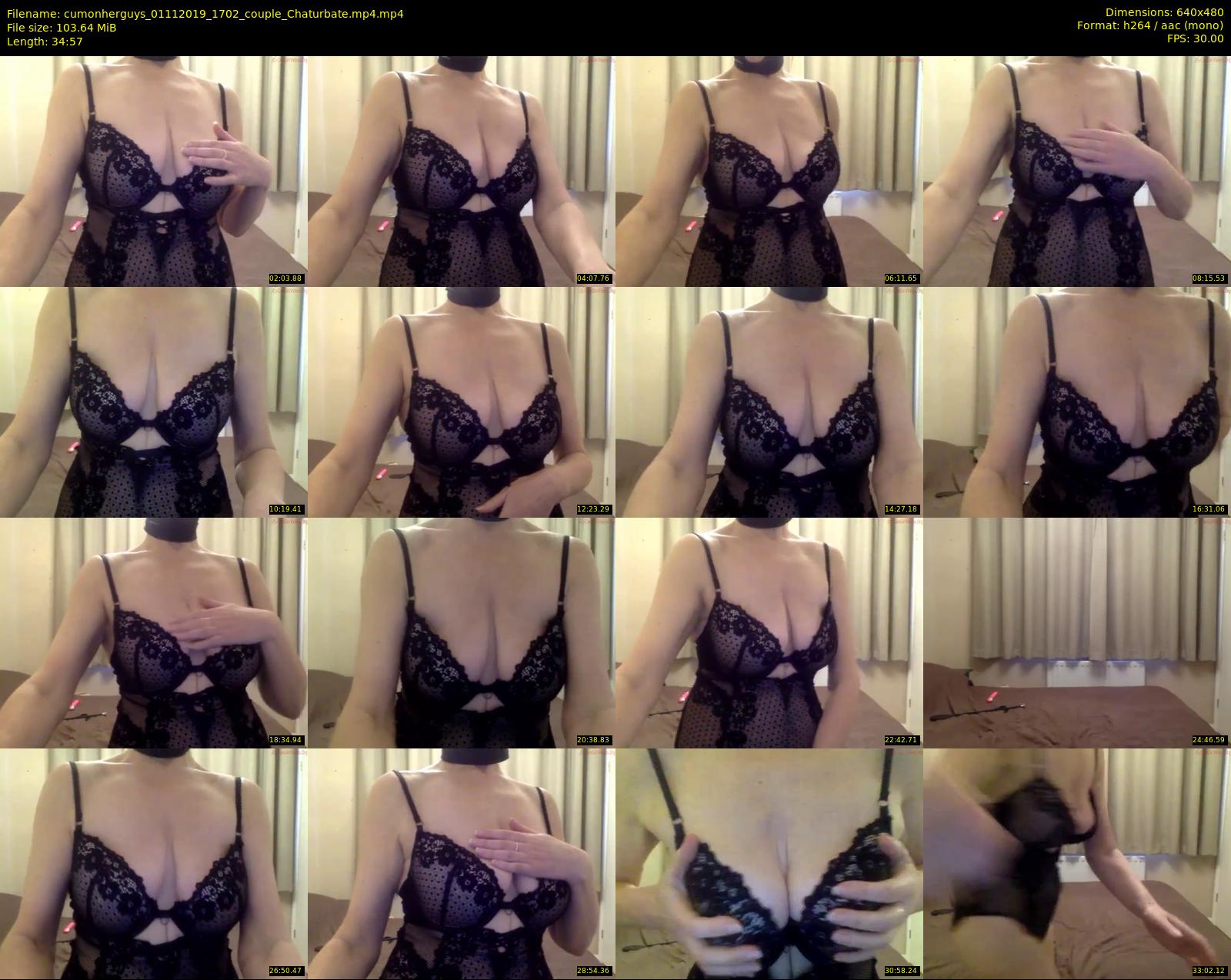 cumonherguys — 35 minute Chaturbate couple cam show recording, 480p, Nov 1, 2019