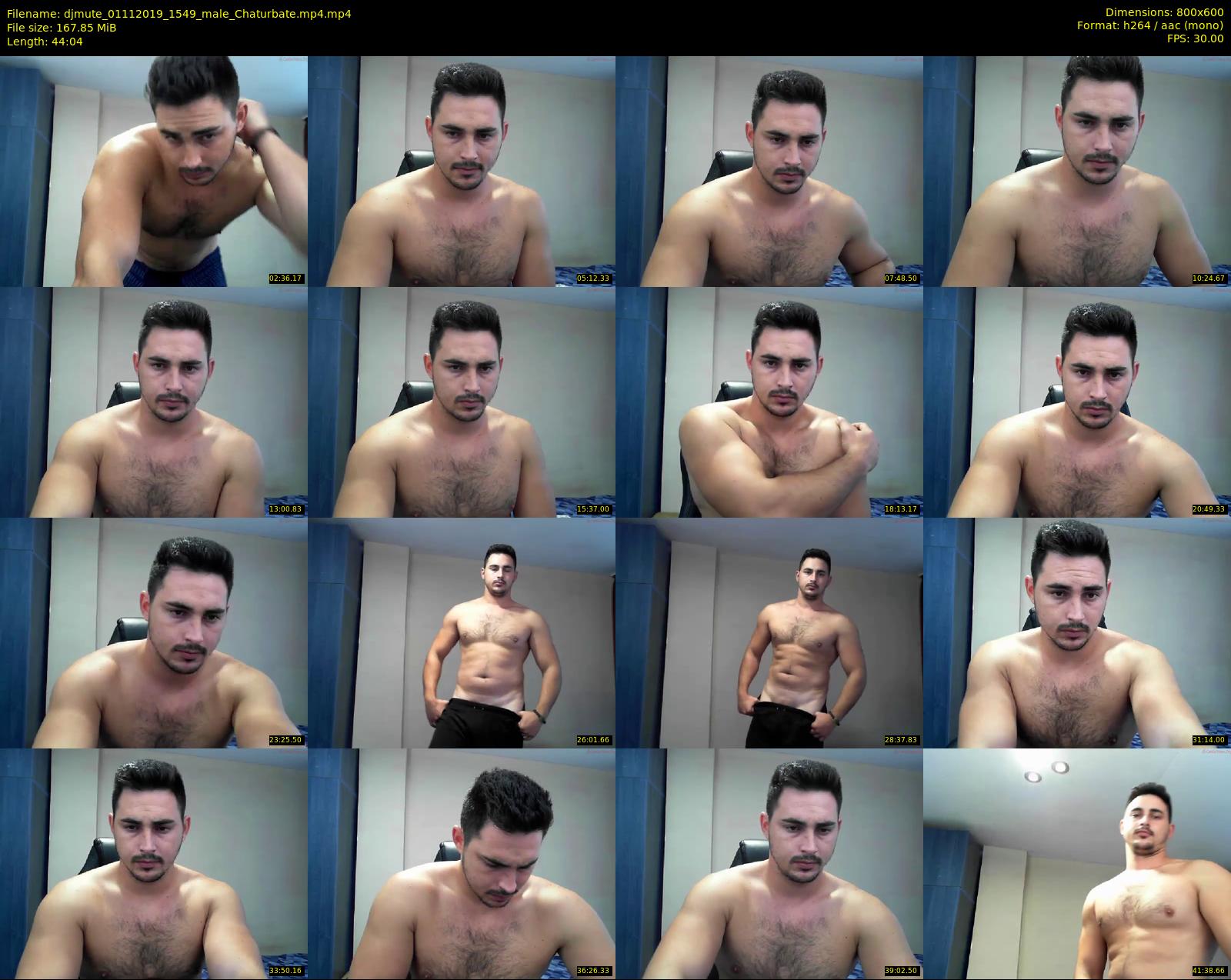 djmute — 45 minute Chaturbate male cam show recording, 480p, Nov 1, 2019