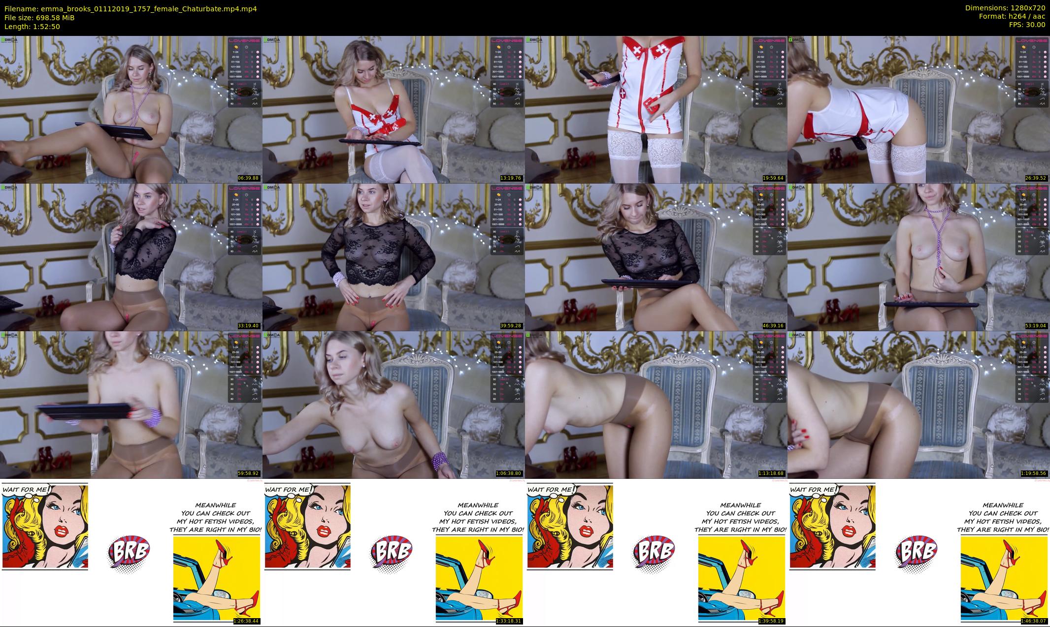 emma_brooks — 113 minute Chaturbate female cam show recording, 720p, Nov 1, 2019