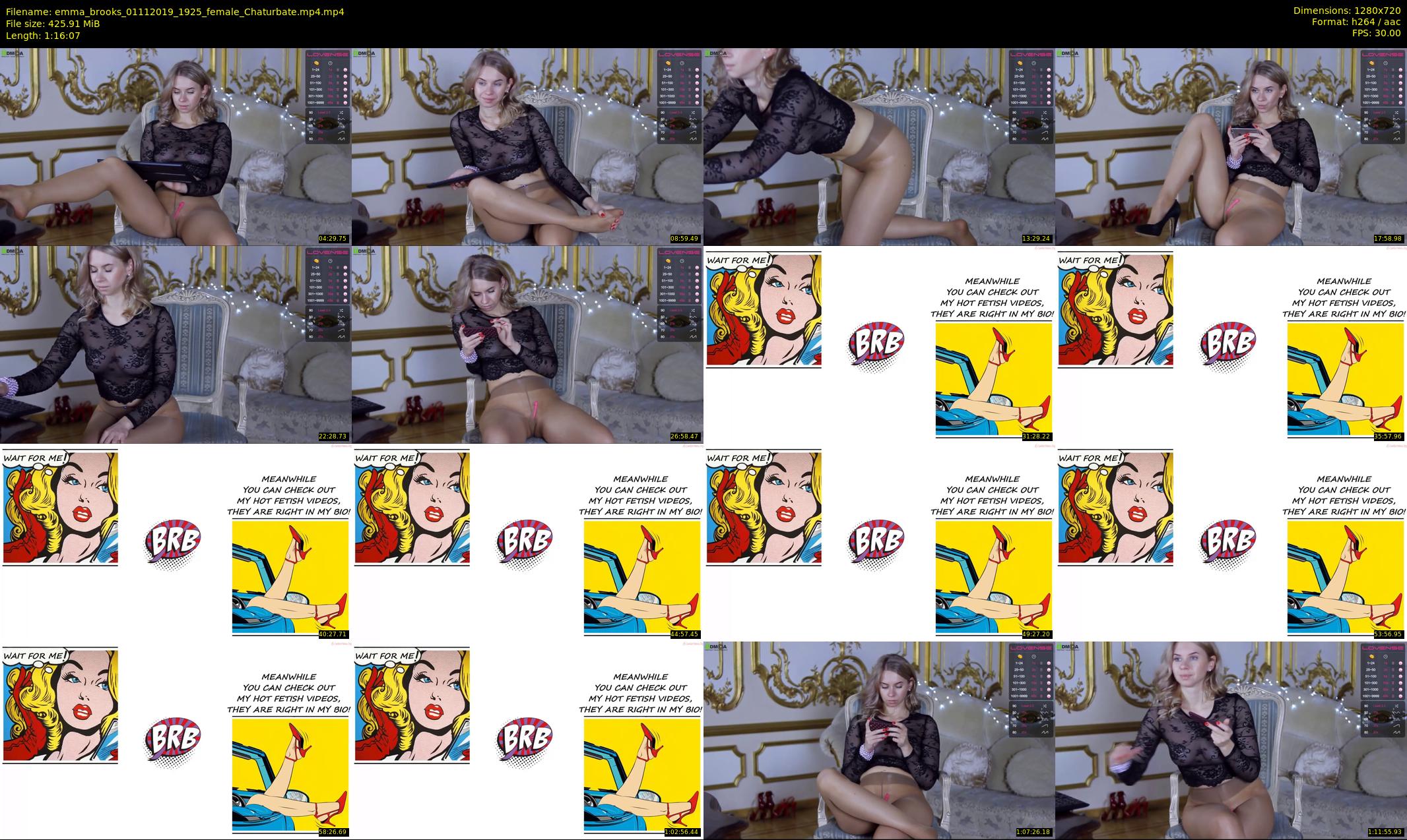 emma_brooks — 77 minute Chaturbate female cam show recording, 720p, Nov 1, 2019