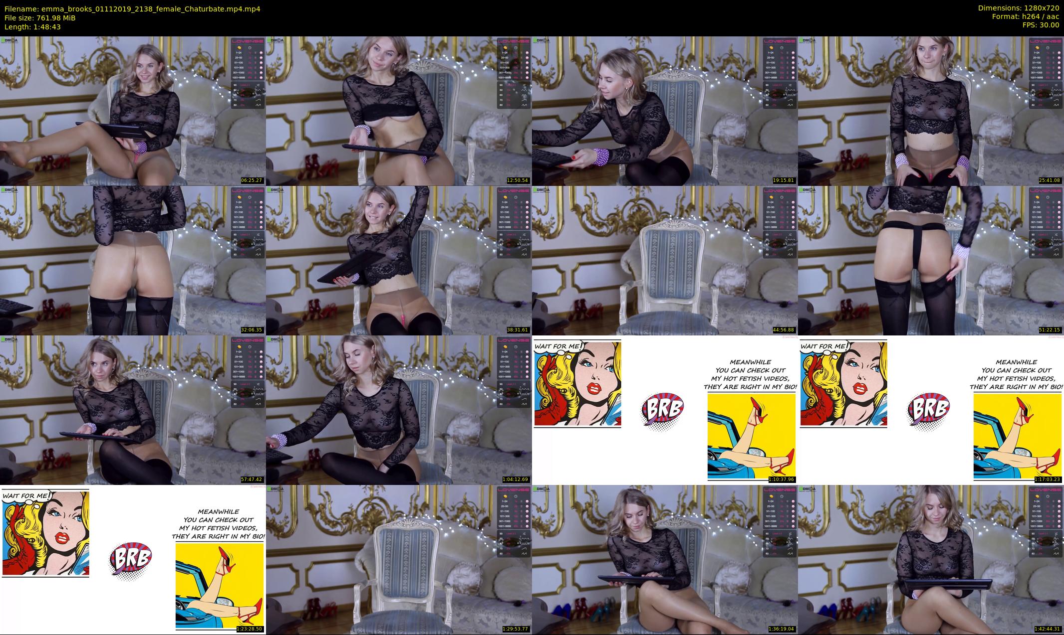 emma_brooks — 109 minute Chaturbate female cam show recording, 720p, Nov 1, 2019