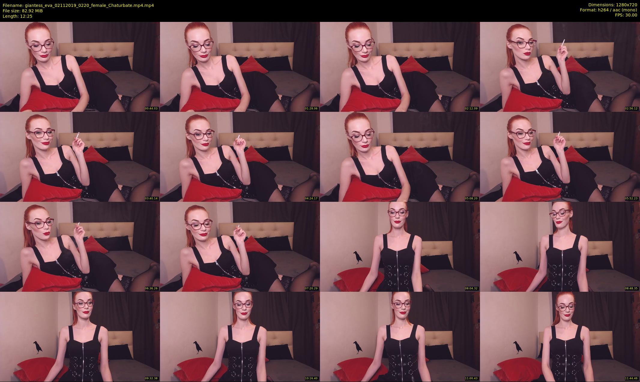 giantess_eva — 13 minute Chaturbate female cam show recording, 720p, Nov 2, 2019
