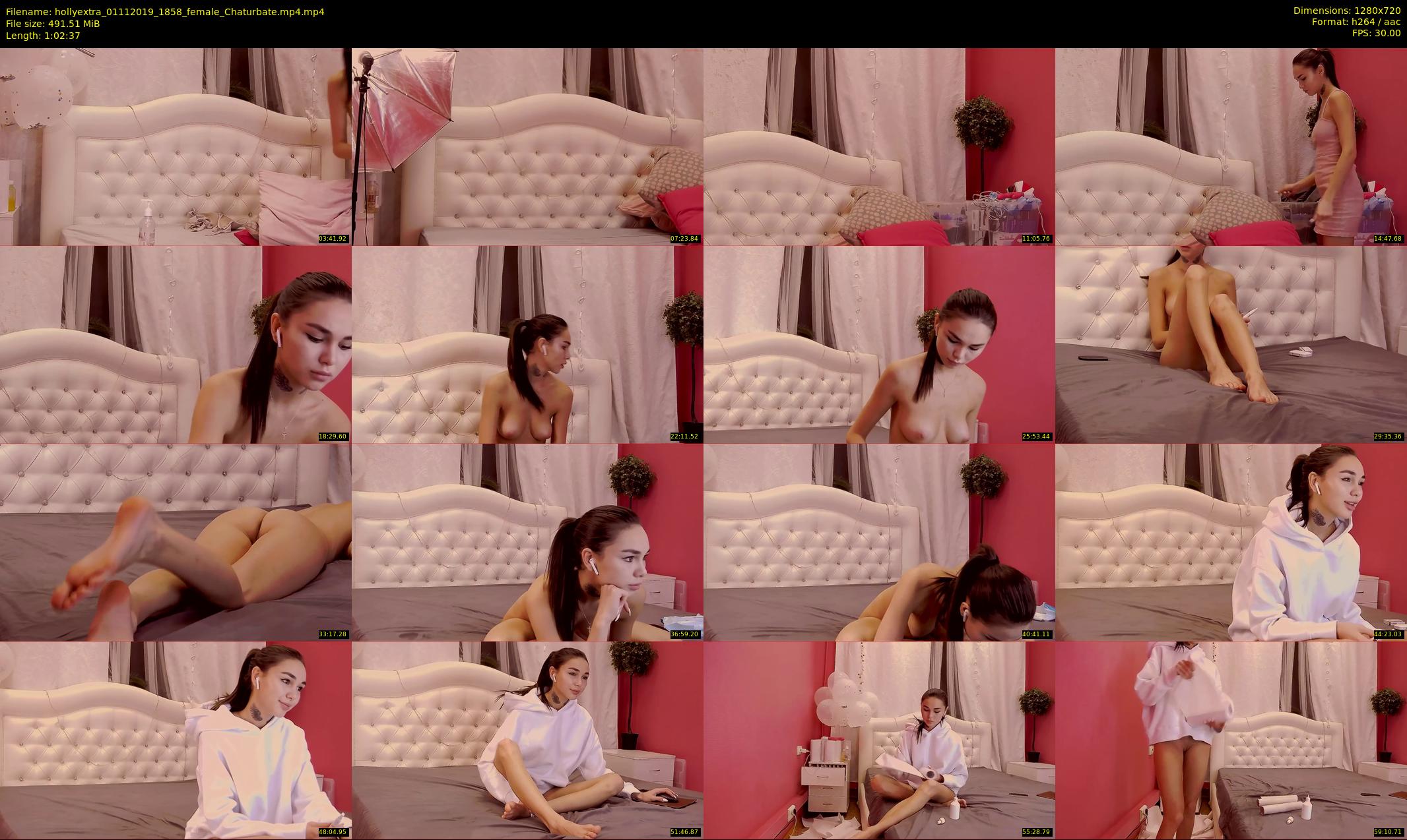 hollyextra — 63 minute Chaturbate female cam show recording, 720p, Nov 1, 2019