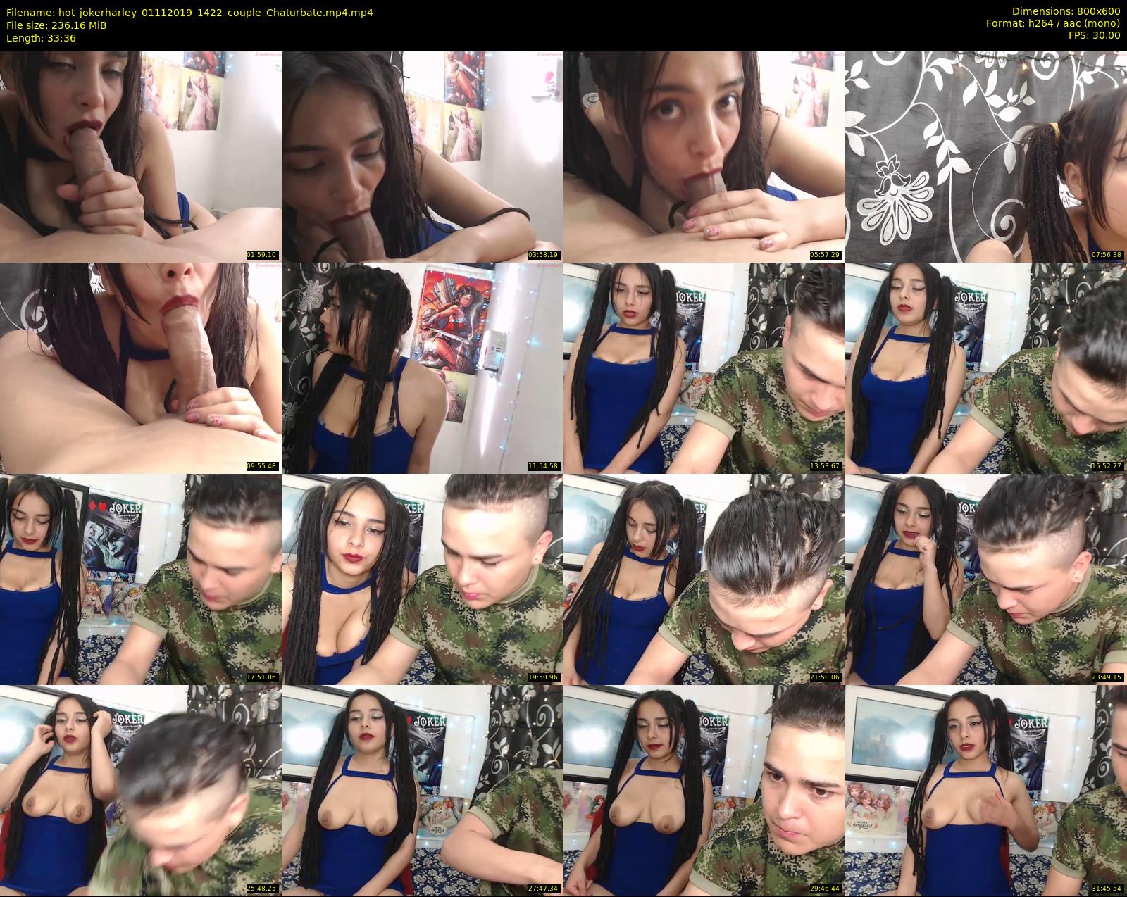 hot_jokerharley — 34 minute Chaturbate couple cam show recording, 480p, Nov 1, 2019
