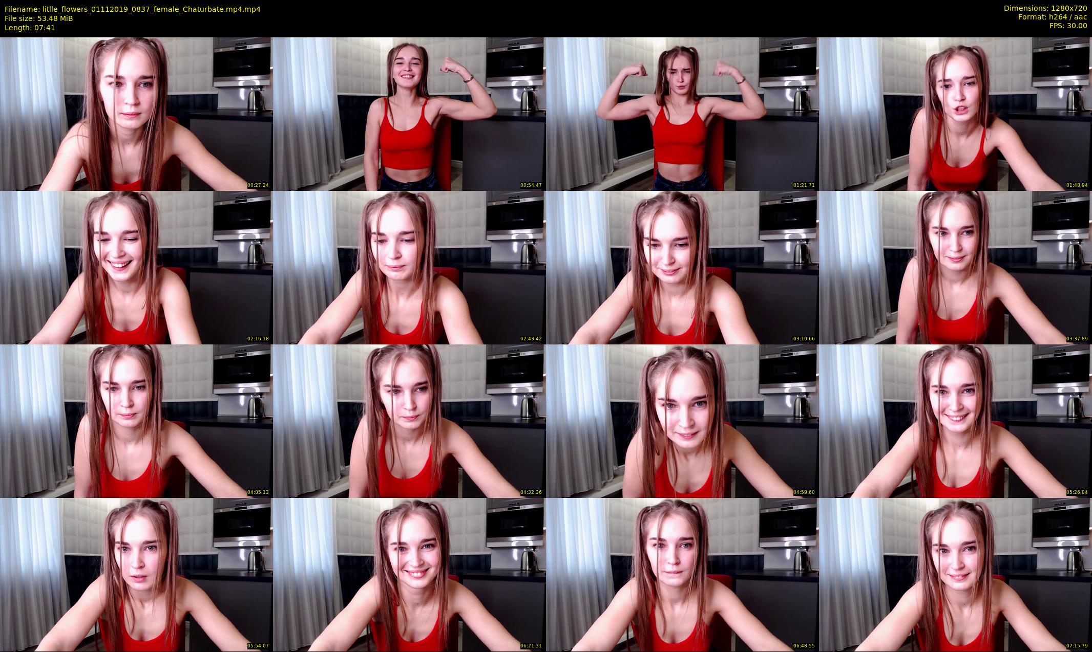 litlle_flowers — 8 minute Chaturbate female cam show recording, 720p, Nov 1, 2019