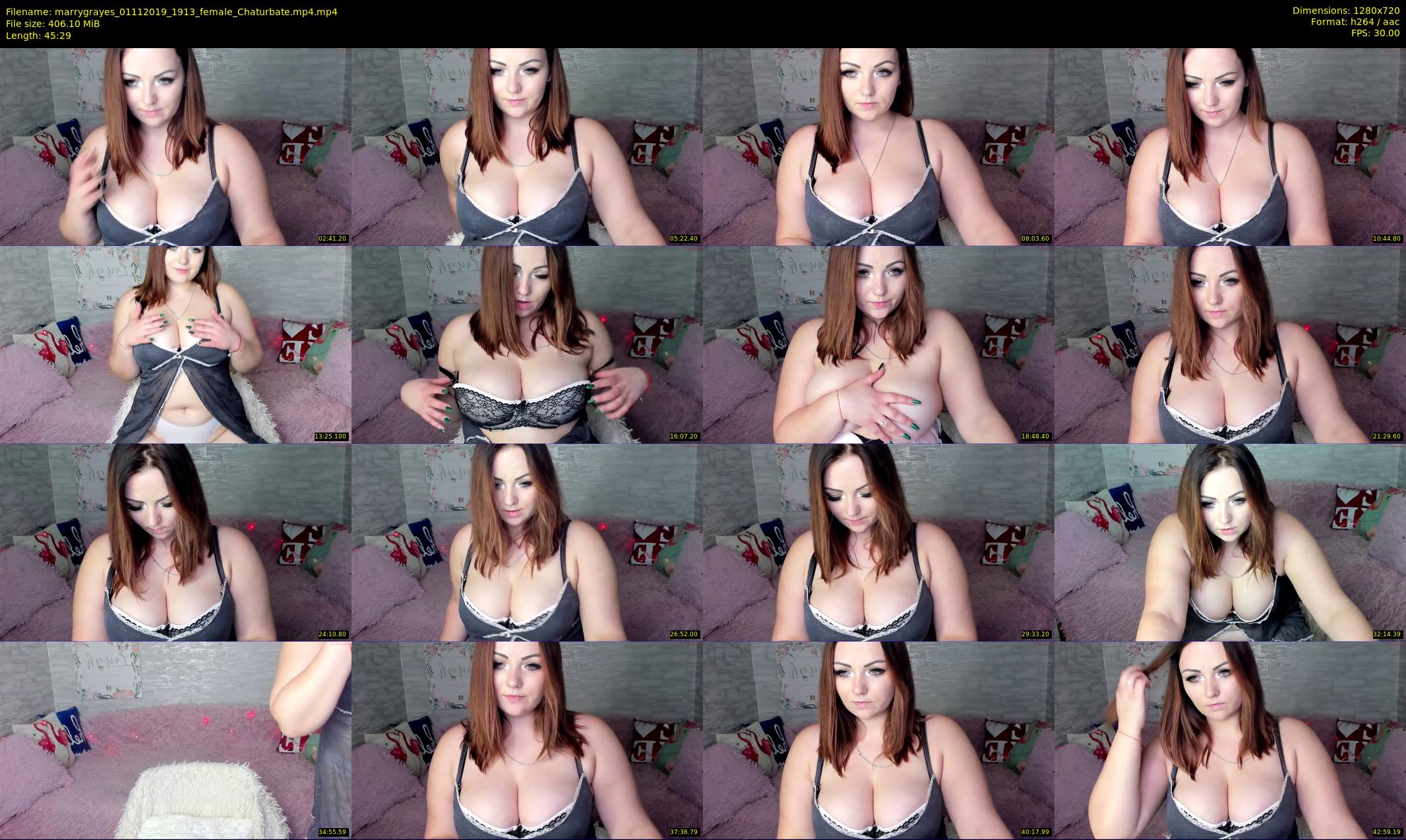 marrygrayes — 46 minute Chaturbate female cam show recording, 720p, Nov 1, 2019