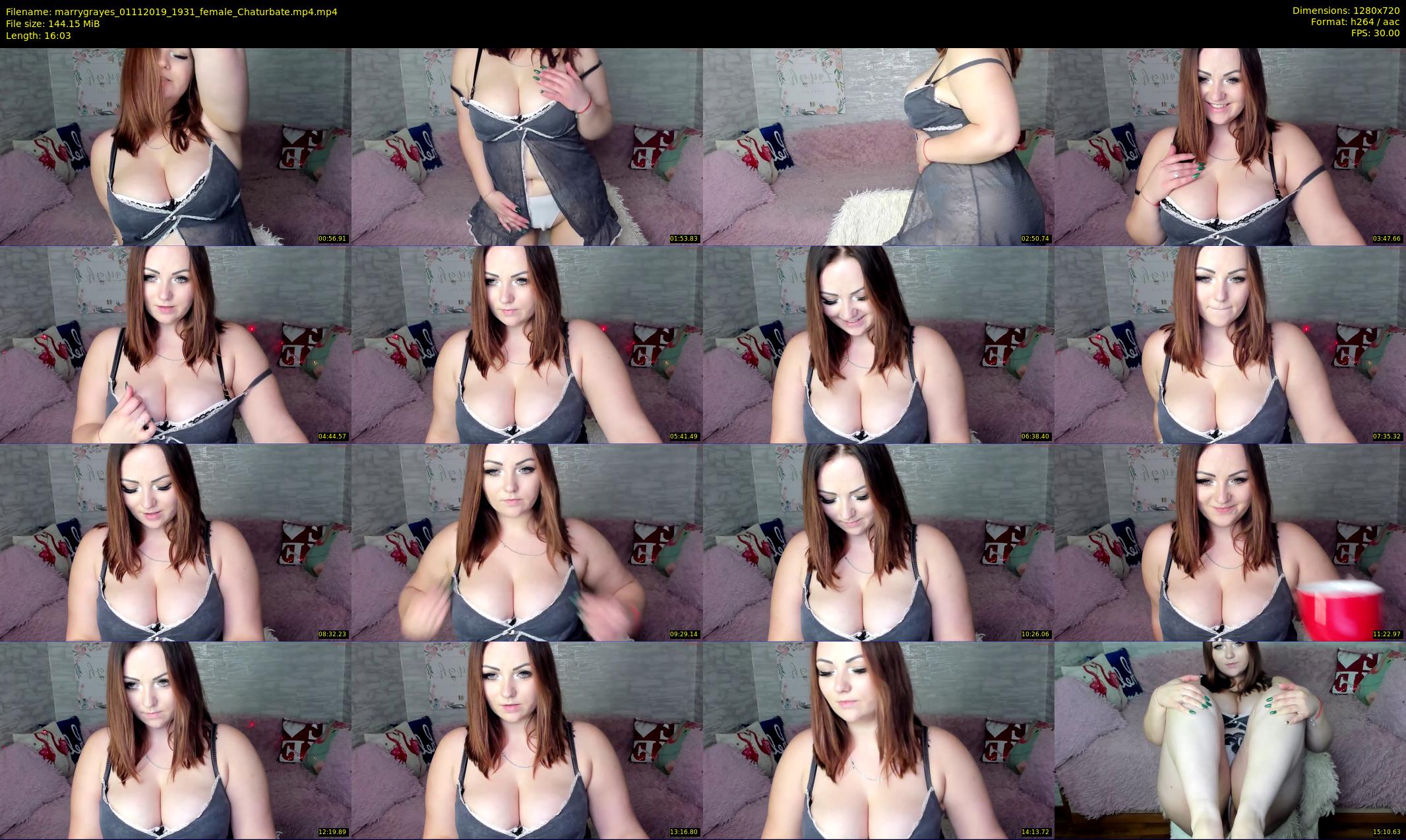 marrygrayes — 17 minute Chaturbate female cam show recording, 720p, Nov 1, 2019