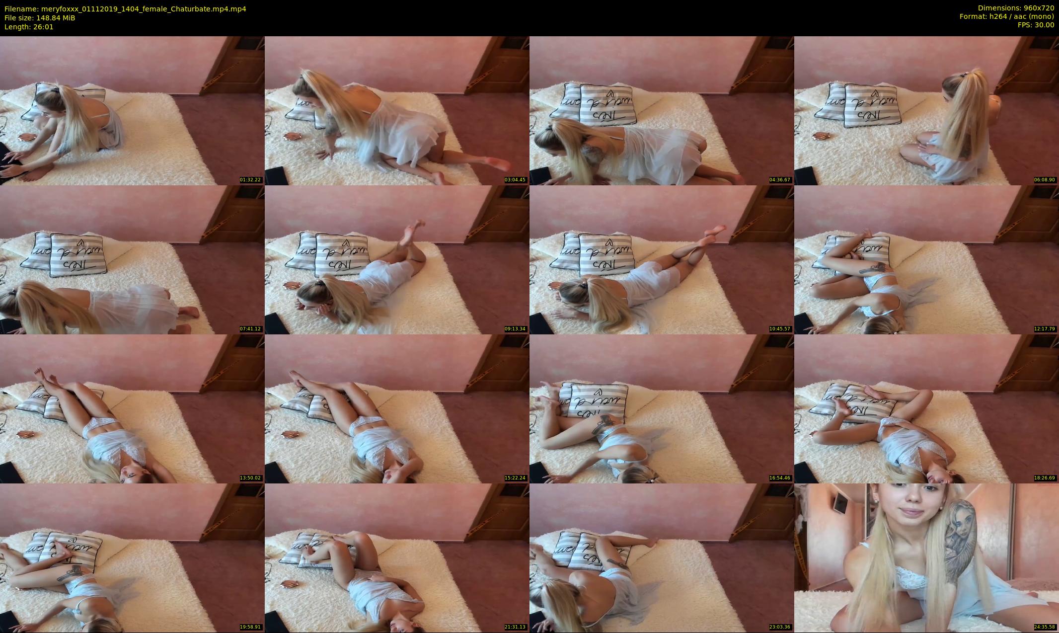meryfoxxx — 27 minute Chaturbate female cam show recording, 720p, Nov 1, 2019