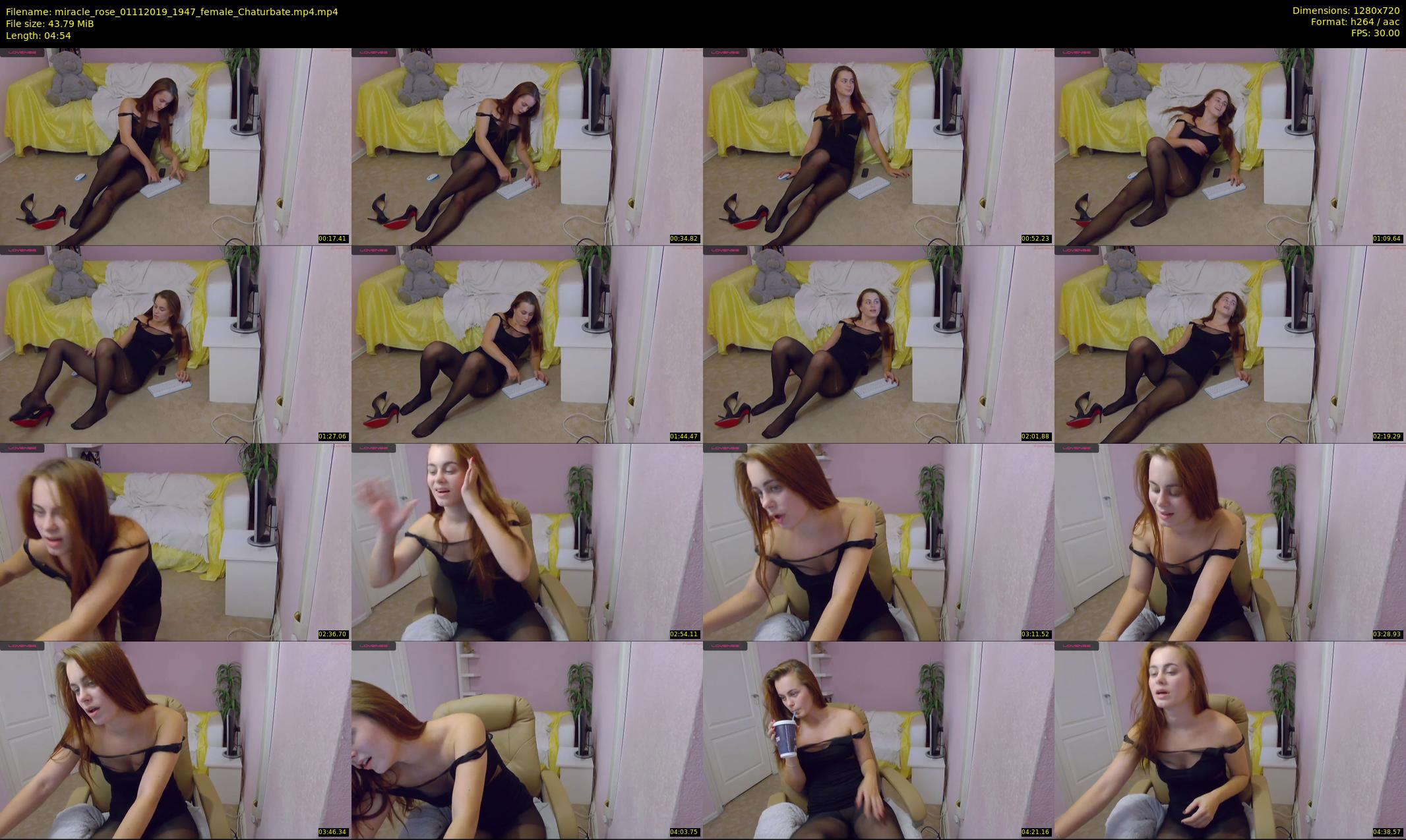 miracle_rose — 5 minute Chaturbate female cam show recording, 720p, Nov 1, 2019