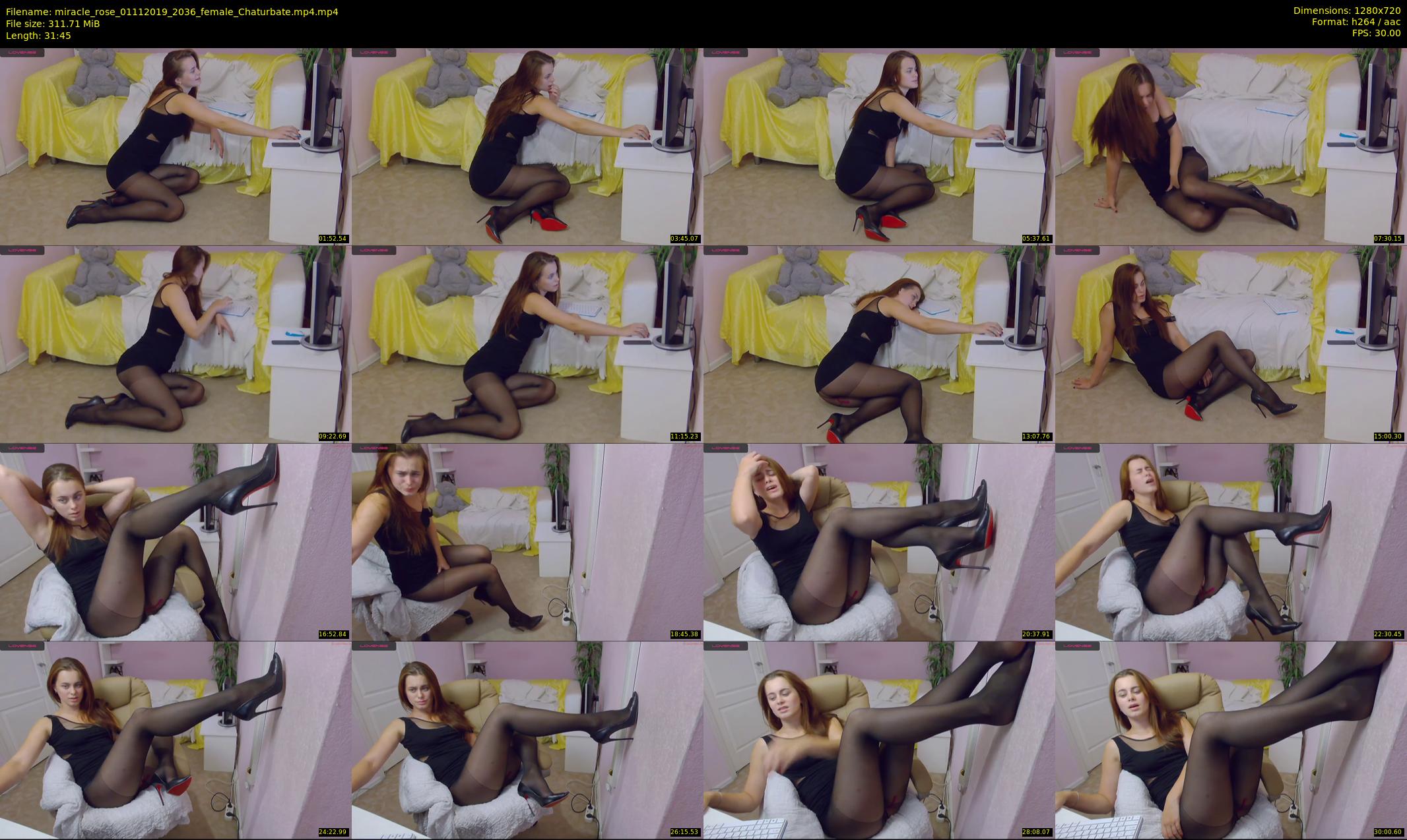 miracle_rose — 32 minute Chaturbate female cam show recording, 720p, Nov 1, 2019