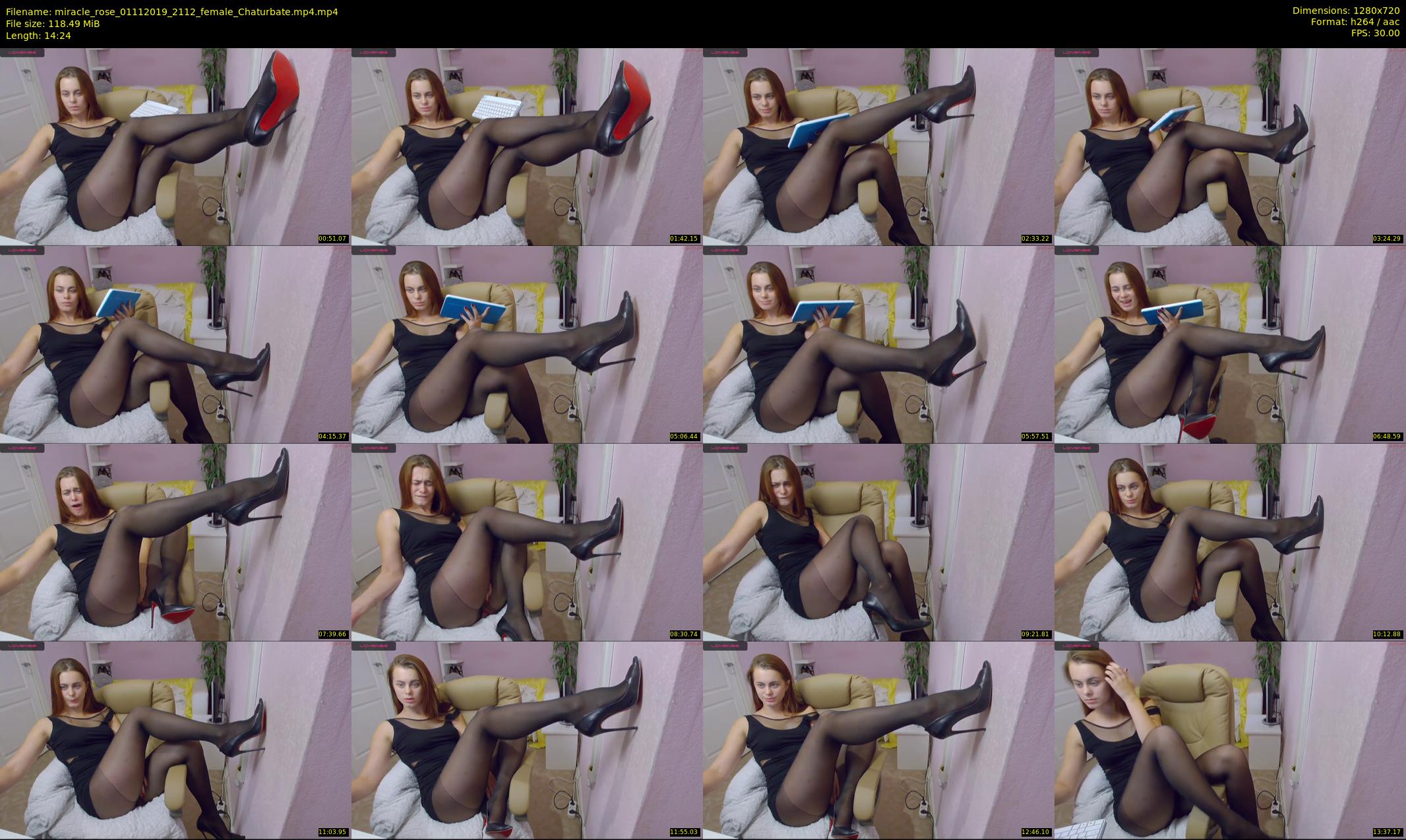 miracle_rose — 15 minute Chaturbate female cam show recording, 720p, Nov 1, 2019