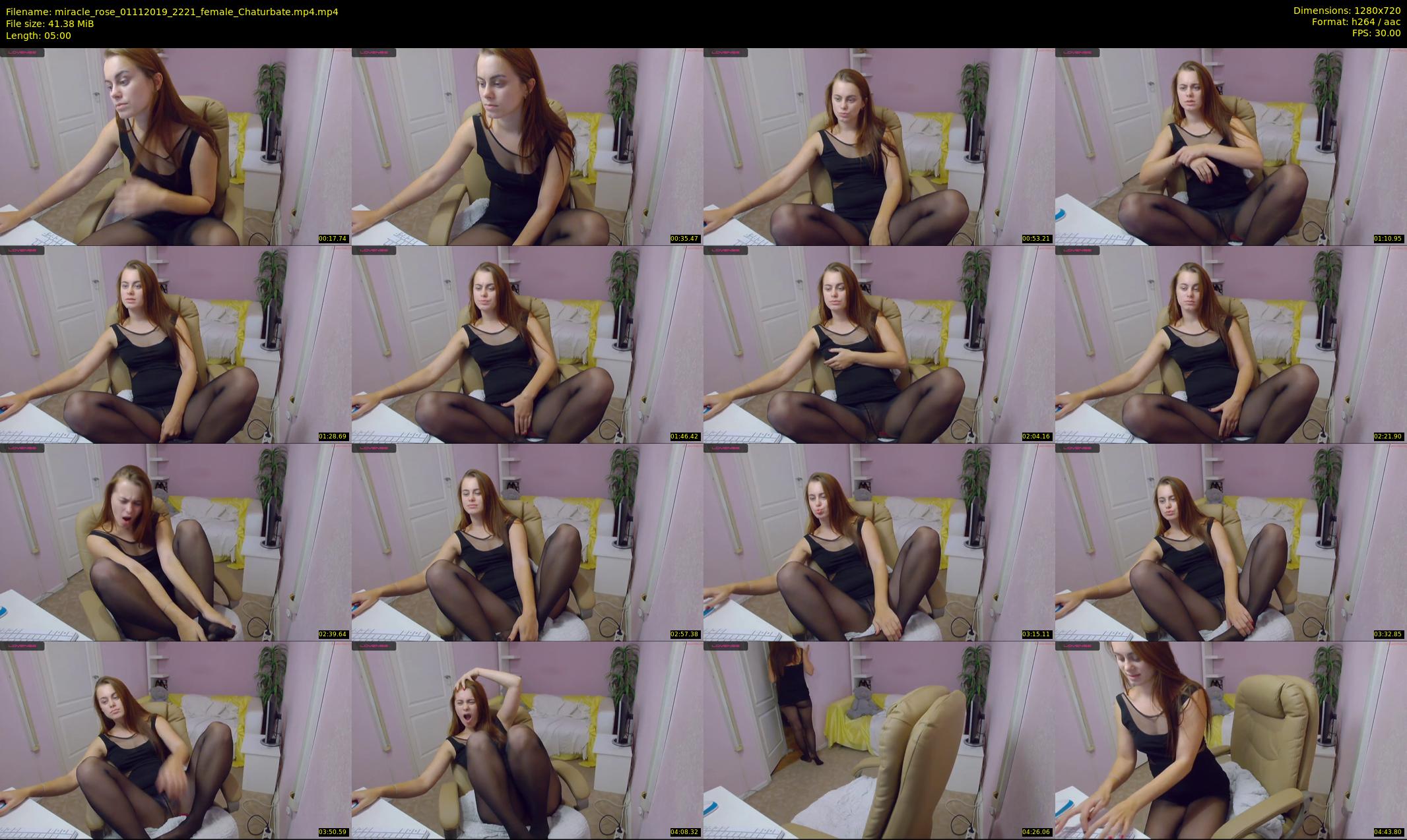 miracle_rose — 5 minute Chaturbate female cam show recording, 720p, Nov 1, 2019