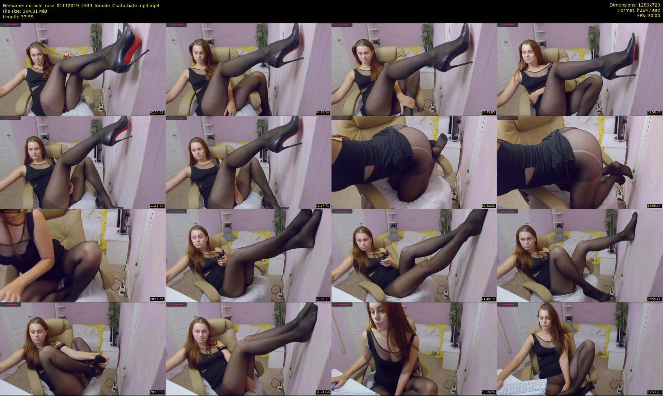 miracle_rose — 38 minute Chaturbate female cam show recording, 720p, Nov 1, 2019