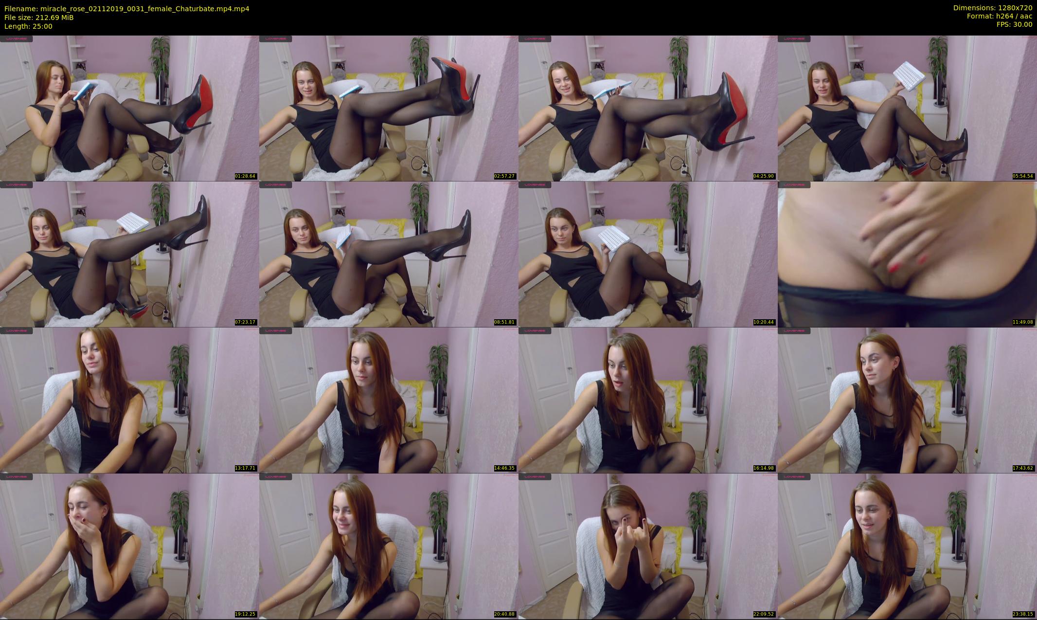 miracle_rose — 25 minute Chaturbate female cam show recording, 720p, Nov 2, 2019
