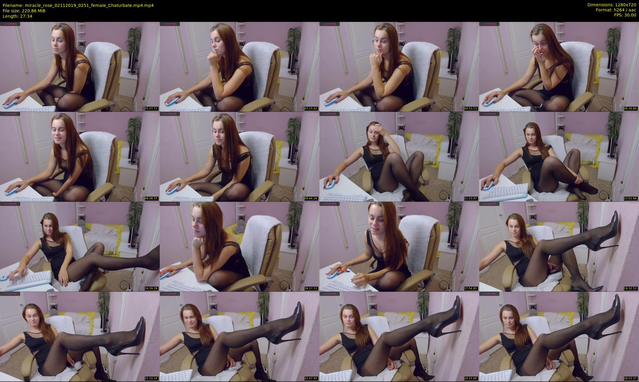 miracle_rose — 28 minute Chaturbate female cam show recording, 720p, Nov 2, 2019