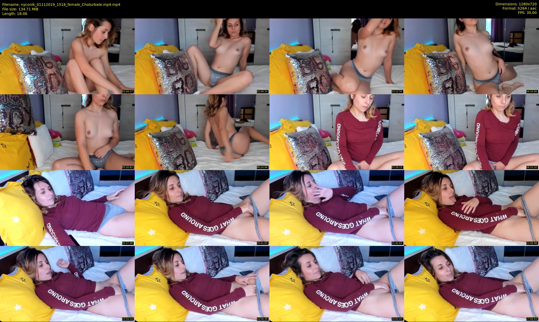 nyconik — 19 minute Chaturbate female cam show recording, 720p, Nov 1, 2019
