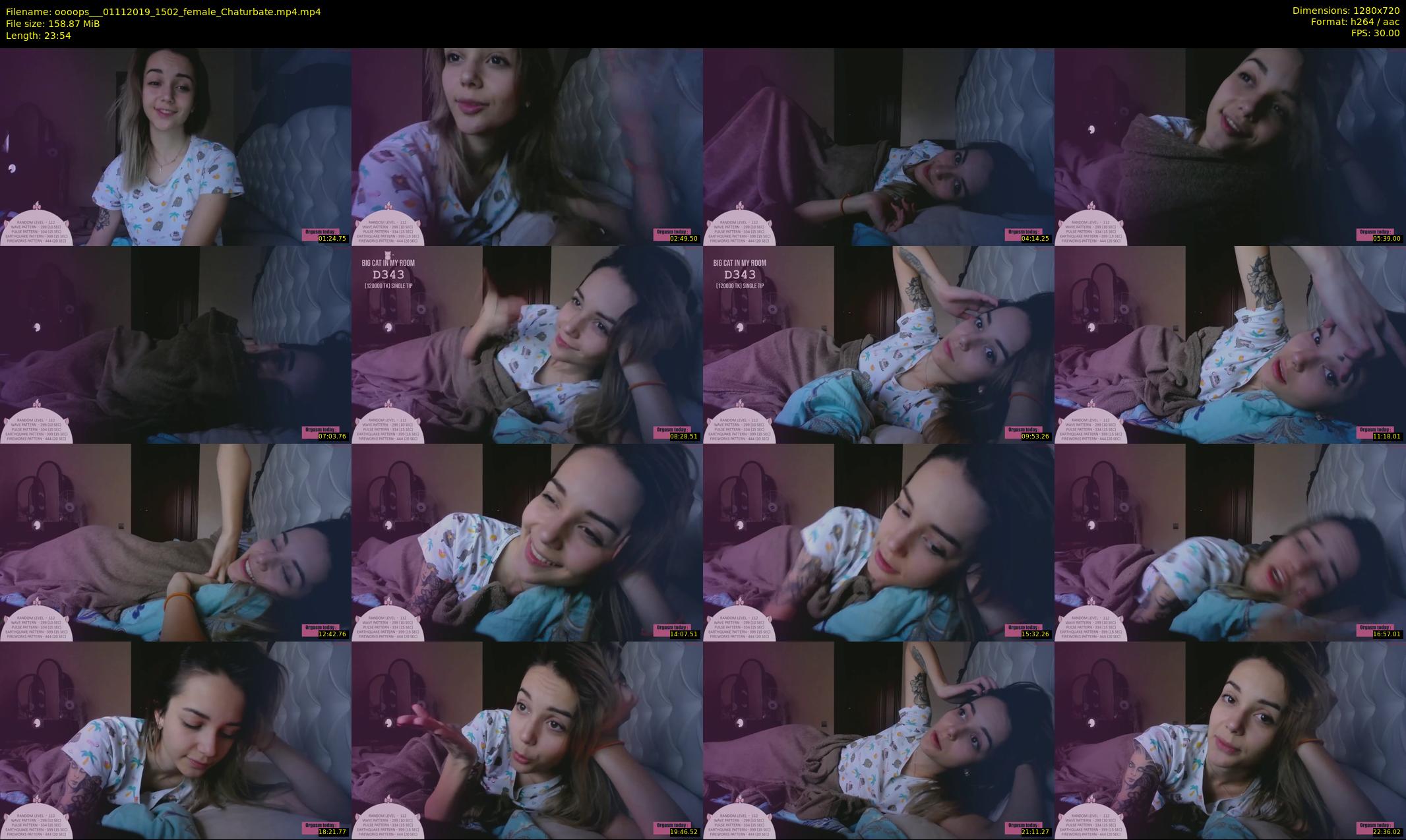 oooops__ — 24 minute Chaturbate female cam show recording, 720p, Nov 1, 2019