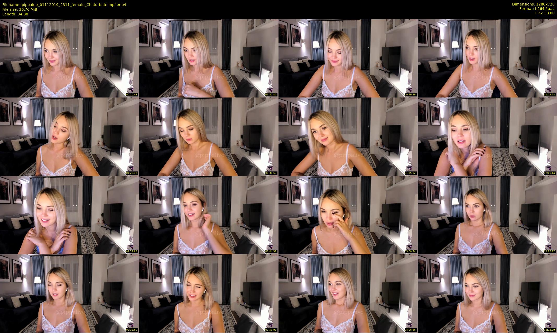pippalee — 5 minute Chaturbate female cam show recording, 720p, Nov 1, 2019