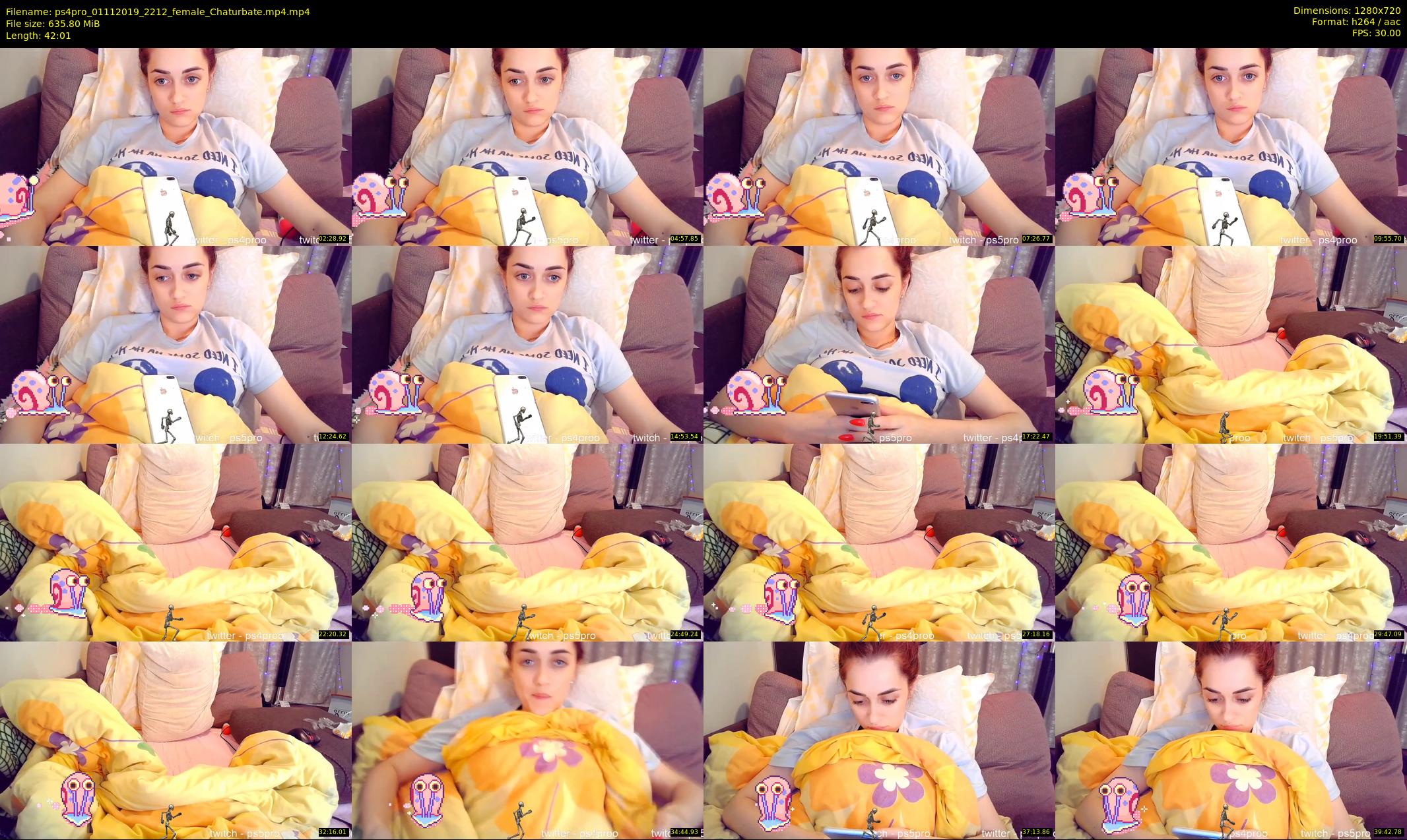 ps4pro — 43 minute Chaturbate female cam show recording, 720p, Nov 1, 2019